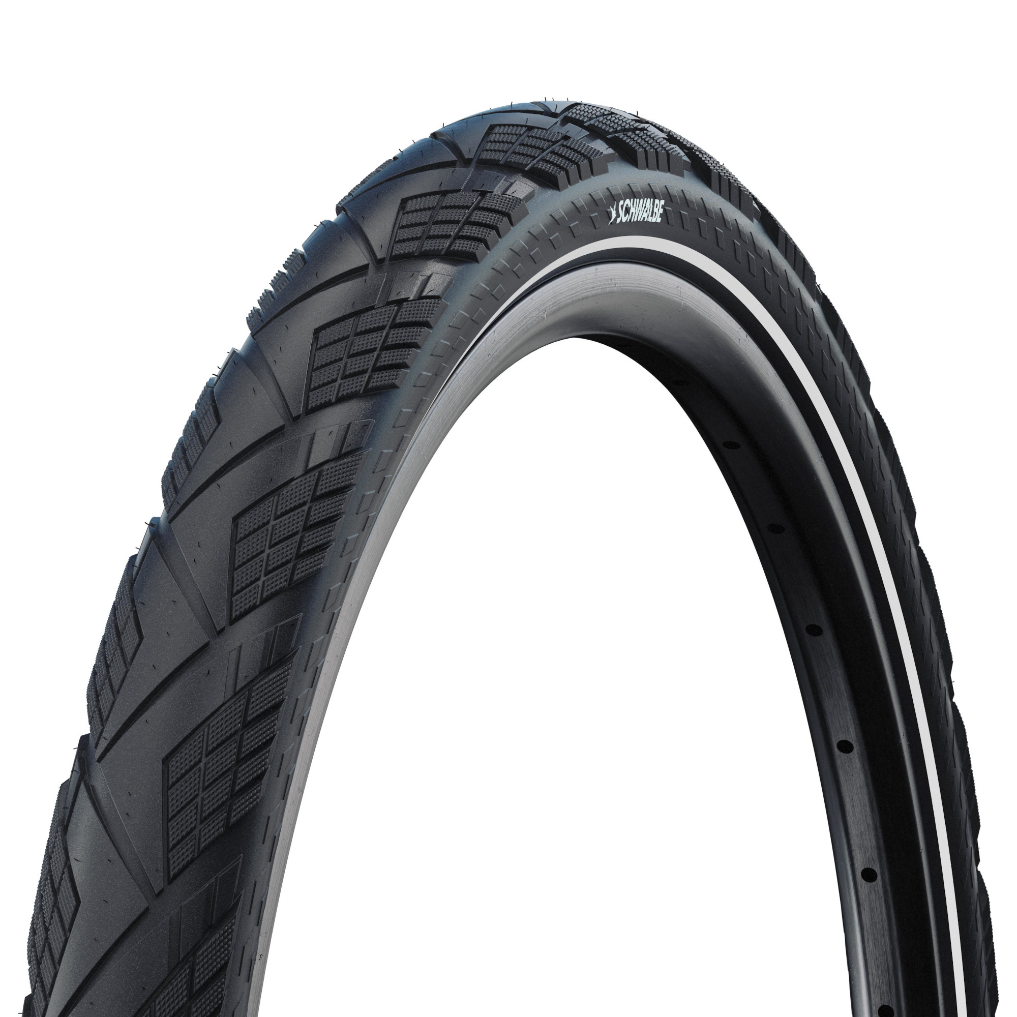 Schwalbe Marathon Efficiency Wire Bead Tire - Addix Green