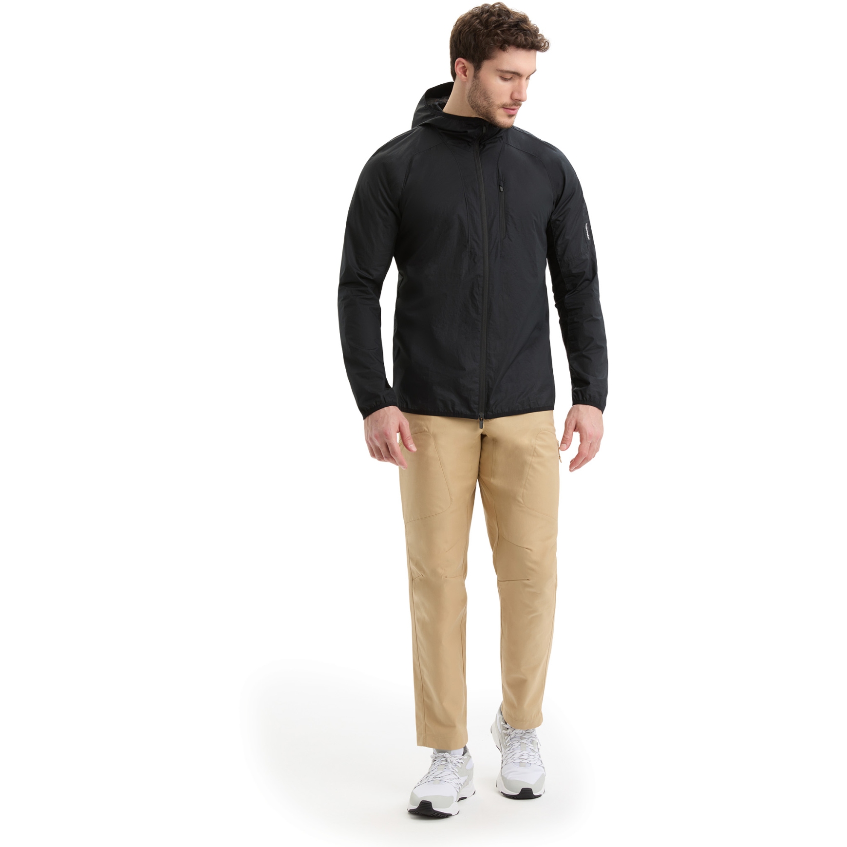 Icebreaker Shell+™ Merino Cotton Windbreaker Men - Black | BIKE24