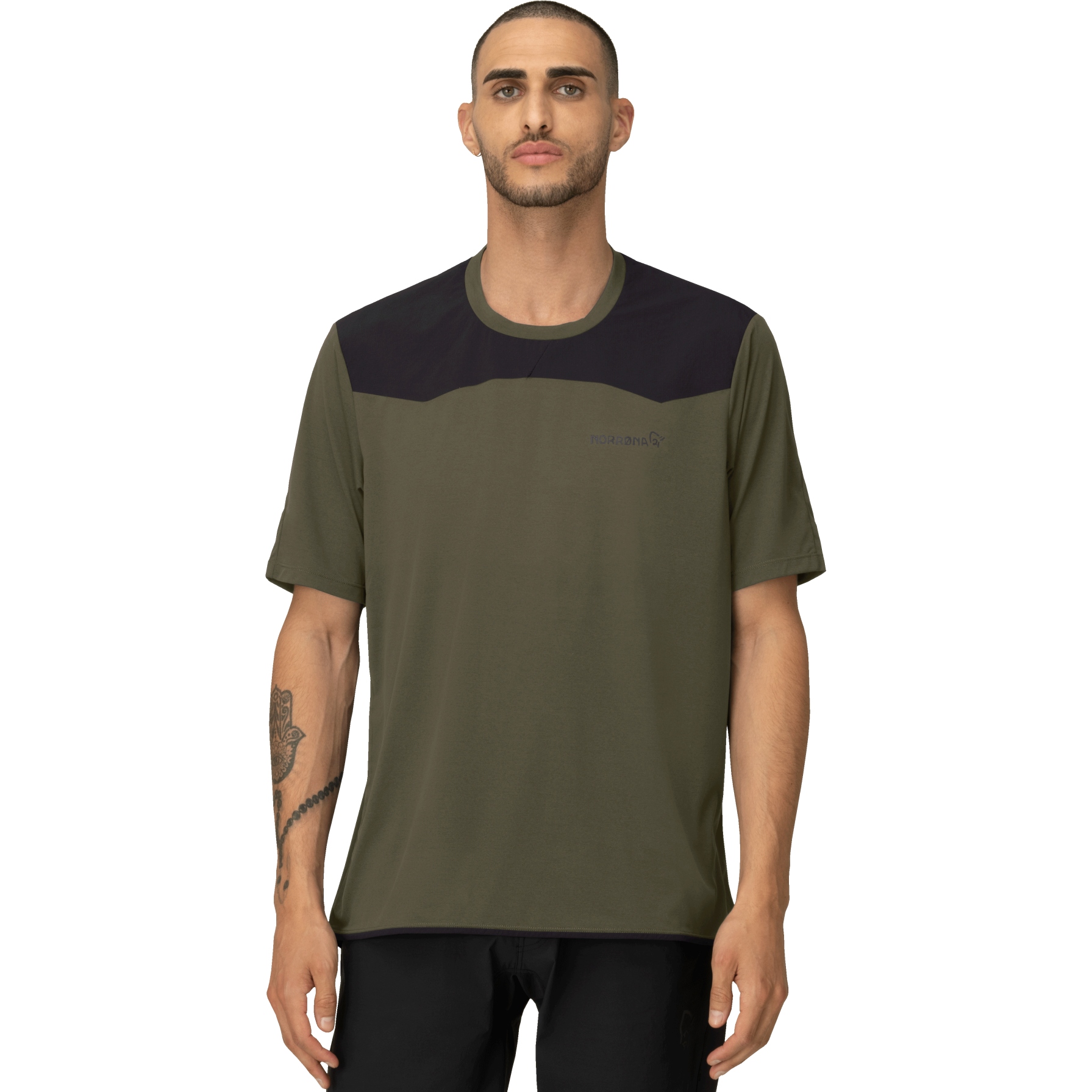 Picture of Norrona skibotn equaliser tech T-Shirt Men - Olive Night