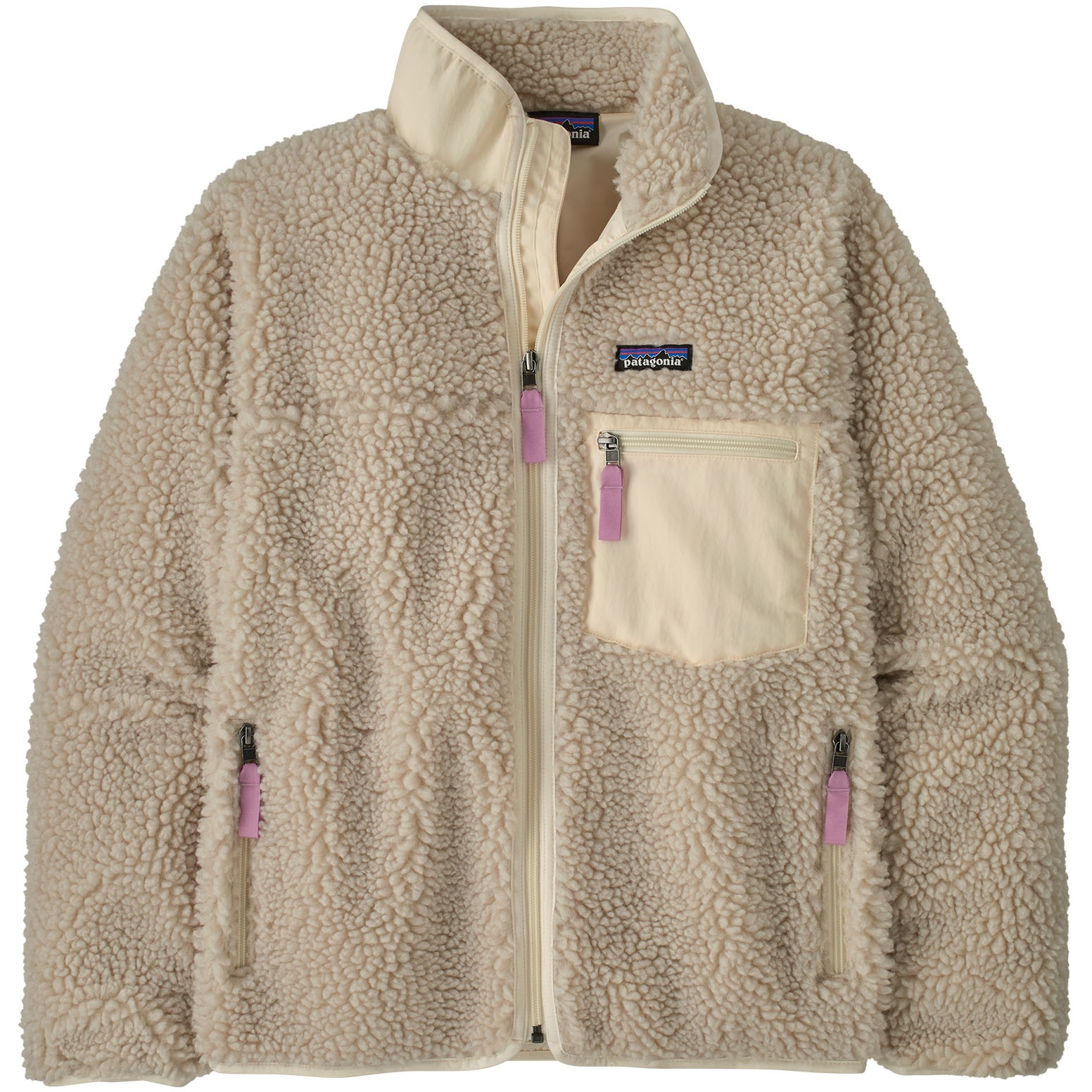 Женская куртка Patagonia Classic Retro-X - Натуральная со светло-фиолетовым бежевым