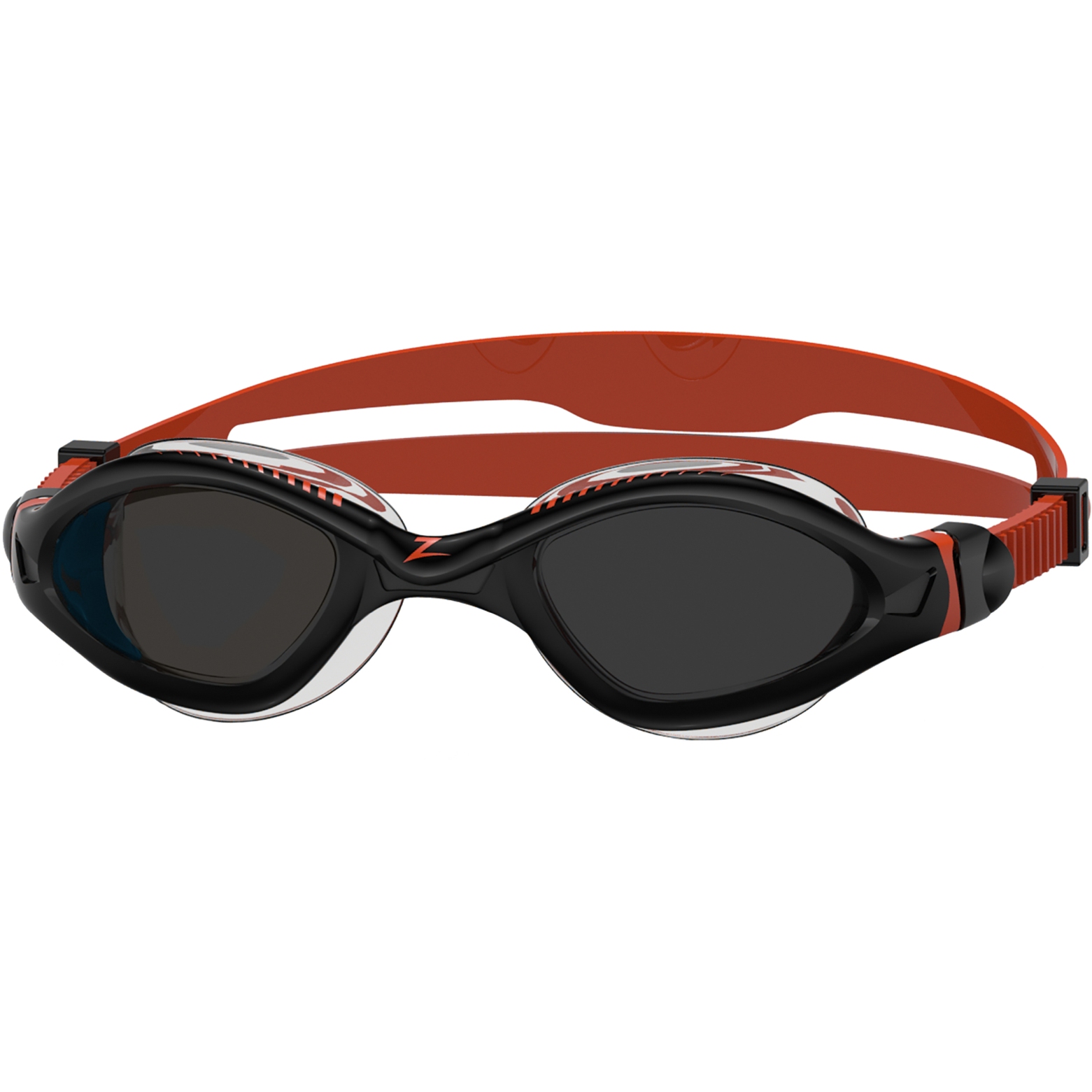 Productfoto van Zoggs Tiger LSR+ Swim Goggles - Black/Orange/Tint Smoke