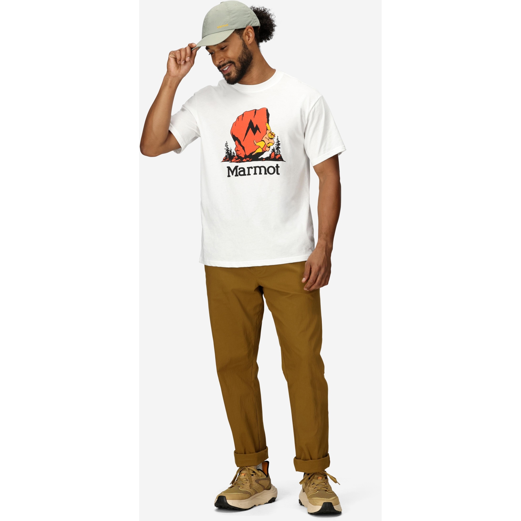 Marmot Bouldering Marty Short Sleeve Shirt Men - white | BIKE24