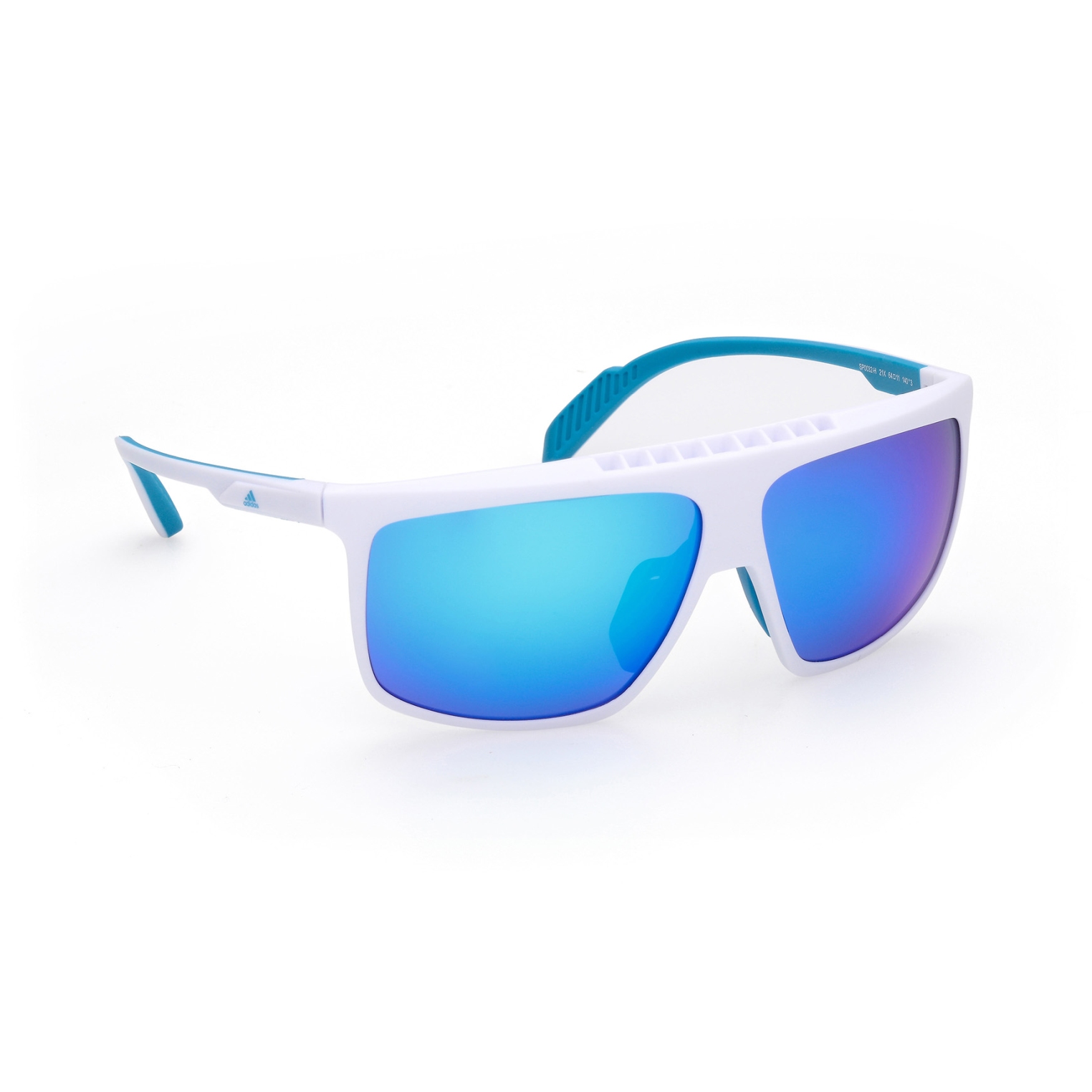 Picture of adidas Sp0032-H Injected Sport Sunglasses - White / Contrast Mirror Azure