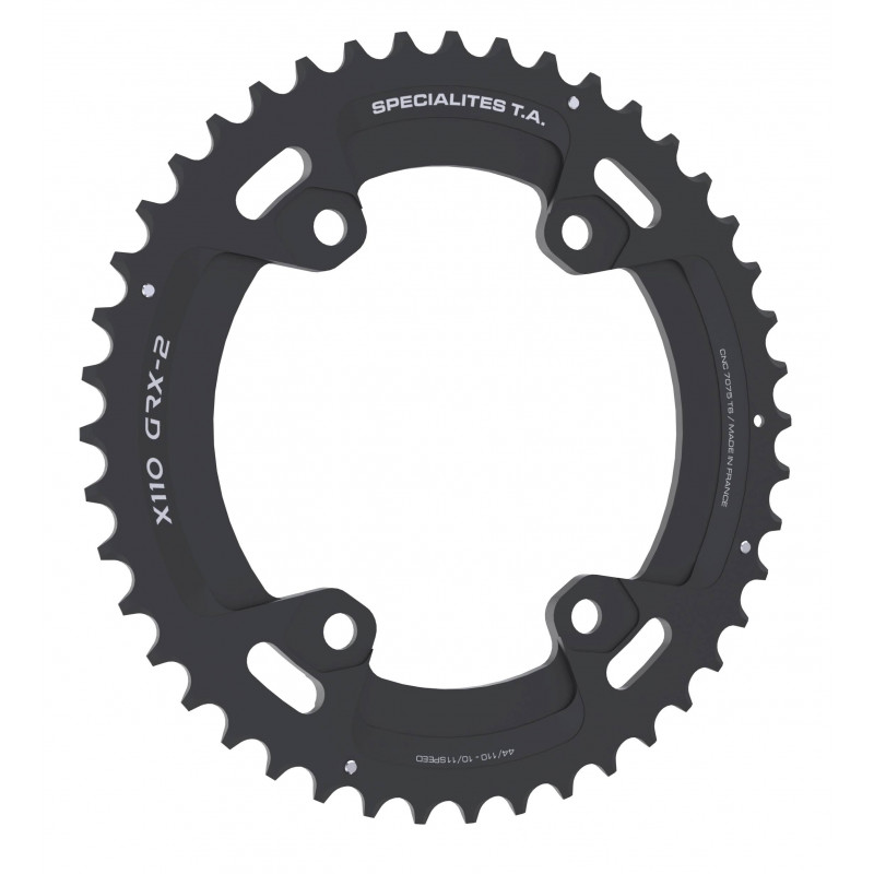Produktbild von TA Specialites X110 GRX-2 Gravel Kettenblatt - 4-Arm - schwarz