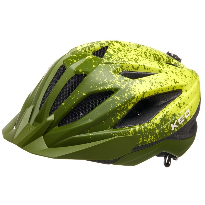 Image of KED Street Jr. Pro Helmet - forest green yellow green matt