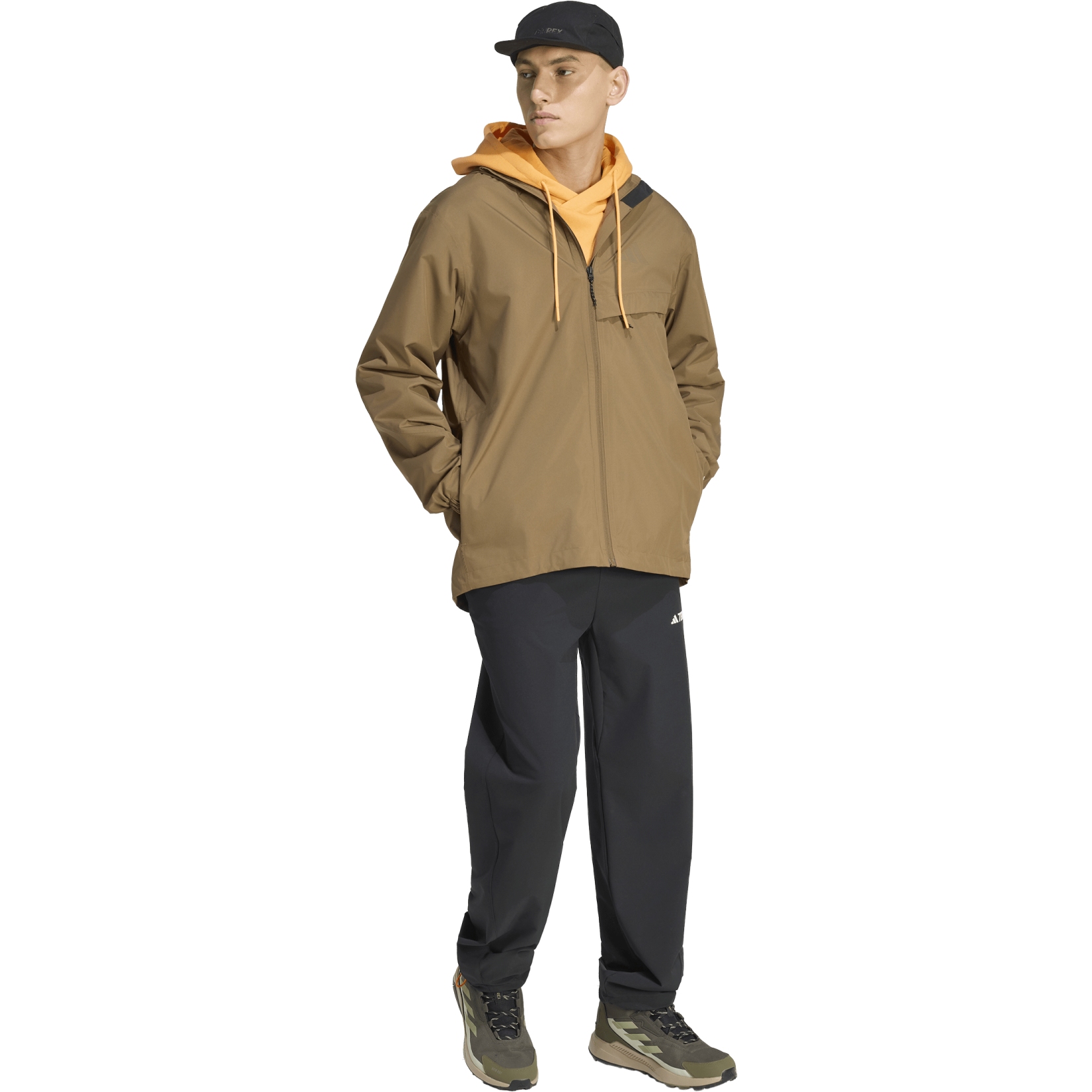 adidas Multi 2L Climaproof Rain Jacket Men - brown oxide KA6912