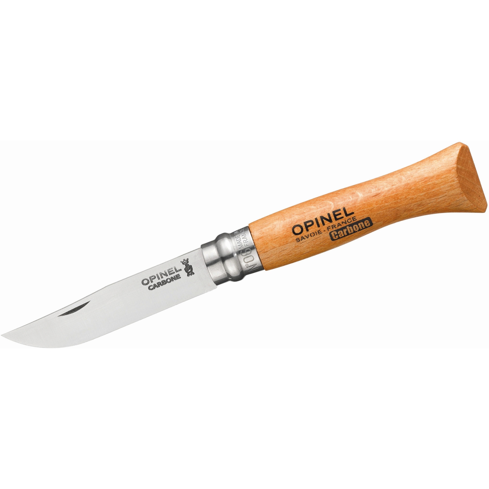 Picture of Opinel Pocket Knife No 06 - Carbon - Beech