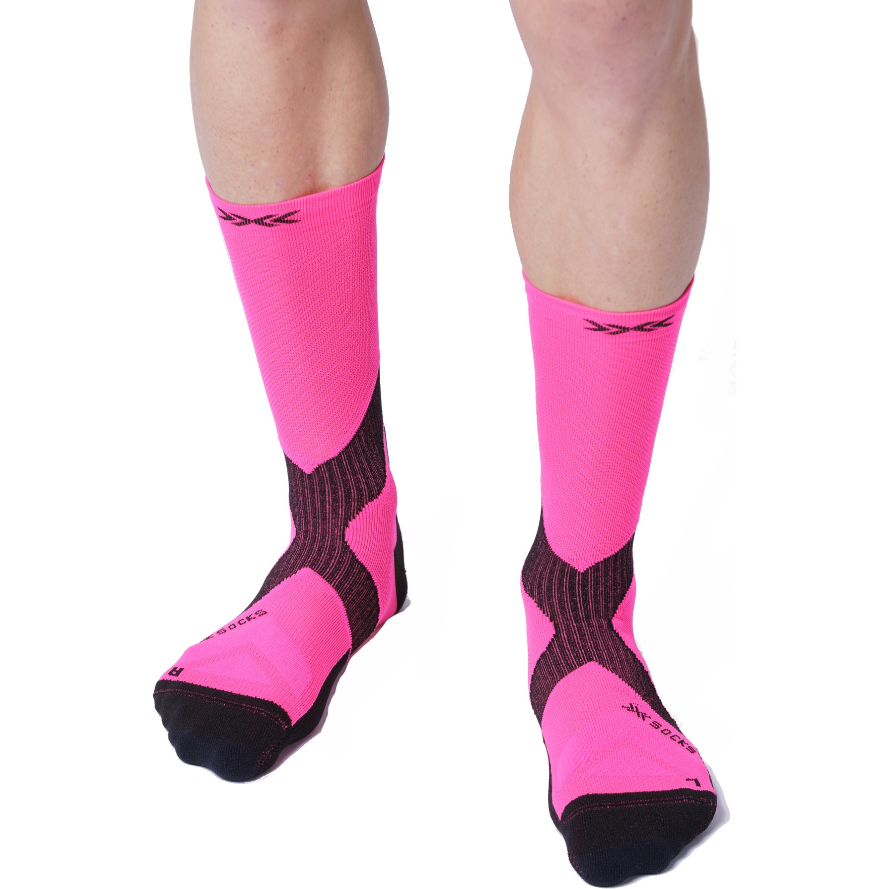 Image de X-Socks Chaussettes - Bike Expert Crew - fluo pink/x black