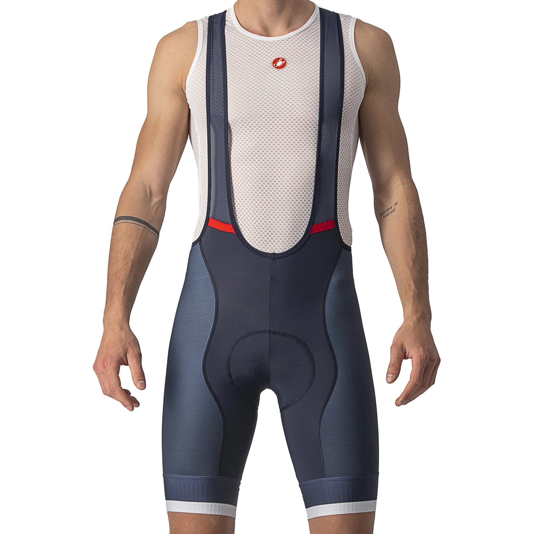 Picture of Castelli Competizione Kit Bibshorts - belgian blue/white-silver 424