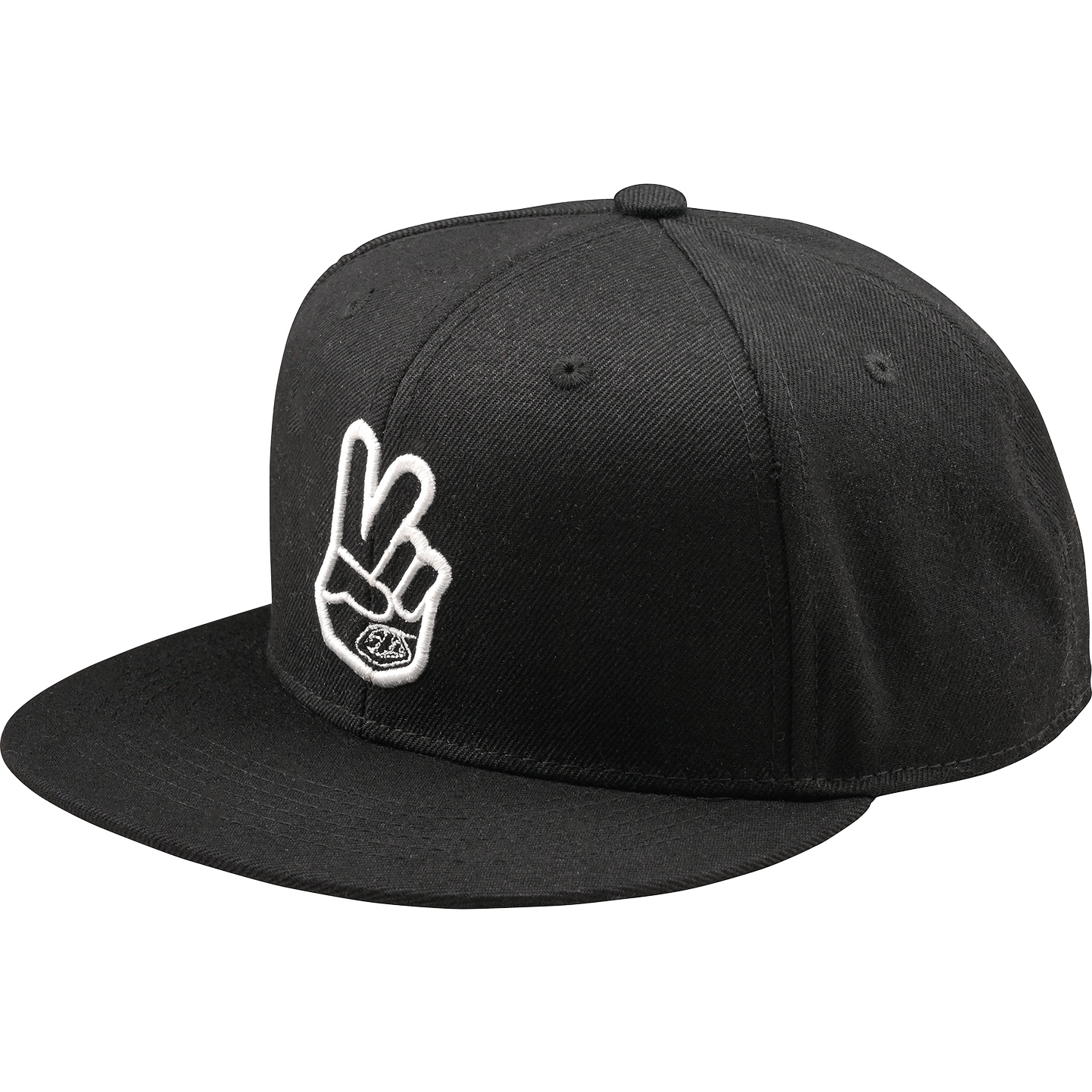 Produktbild von Troy Lee Designs Flat Bill Snapback Cap - Peace Black