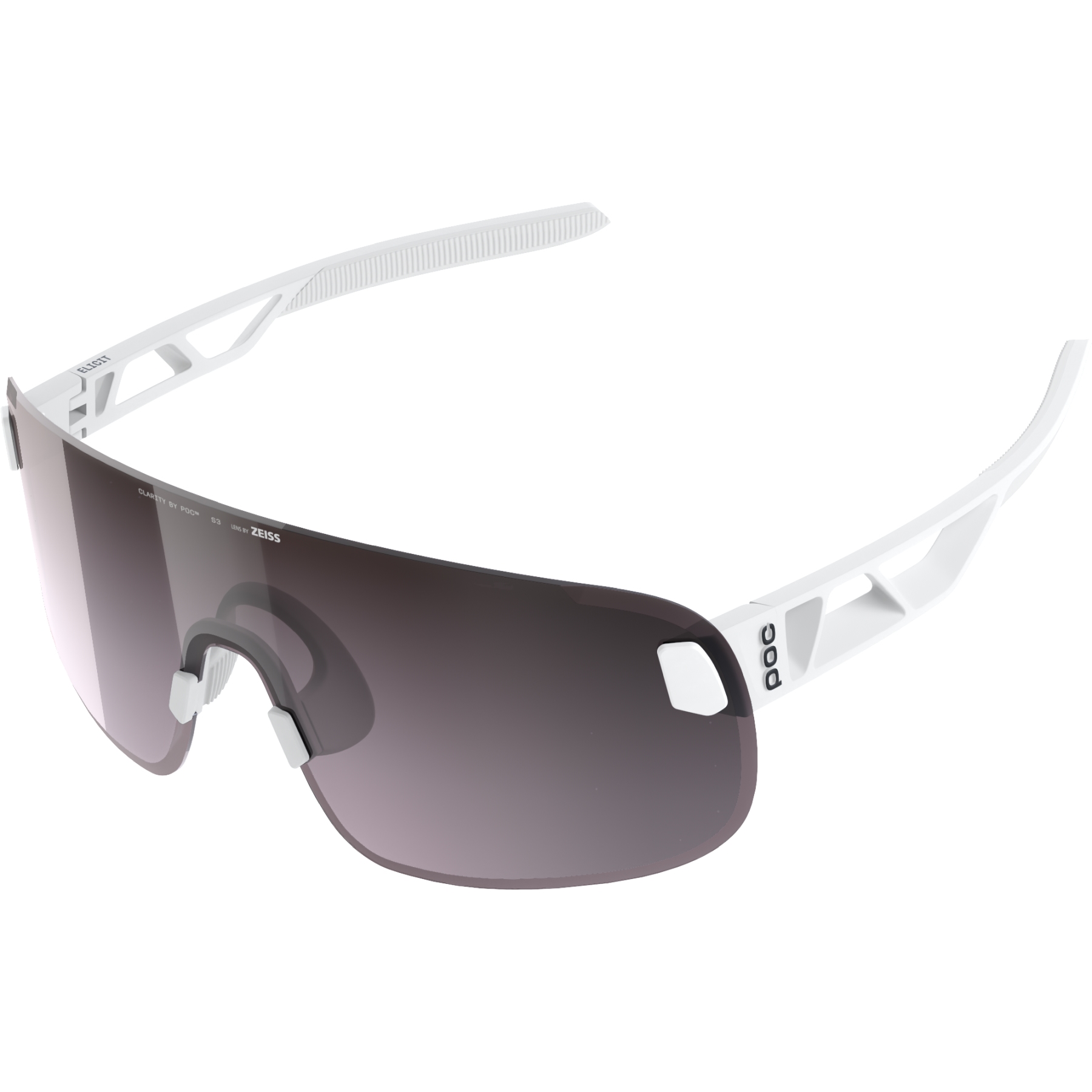 ウェア POC Elicit white/silver POC Elicit Sun Glasses - Hydrogen White - Clarity Road/Sunny