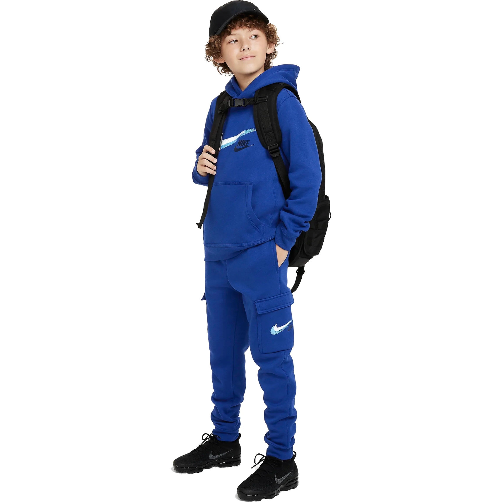 Nike Pantalon de Survêtement Enfants - Sportswear Club Fleece Cargo - deep  royal blue FZ4718-455