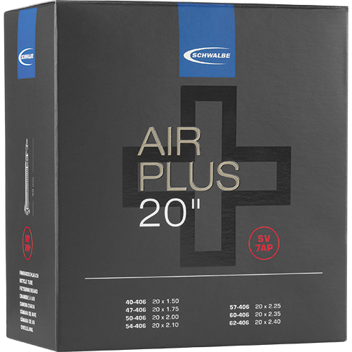 Produktbild von Schwalbe Air Plus Schlauch - 20&quot; (40/62-406) - SV 7AP - Presta-Ventil