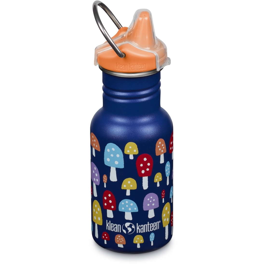 Productfoto van Klean Kanteen Kid Classic Sippy Cap Drinkfles - 355 ml - mushrooms
