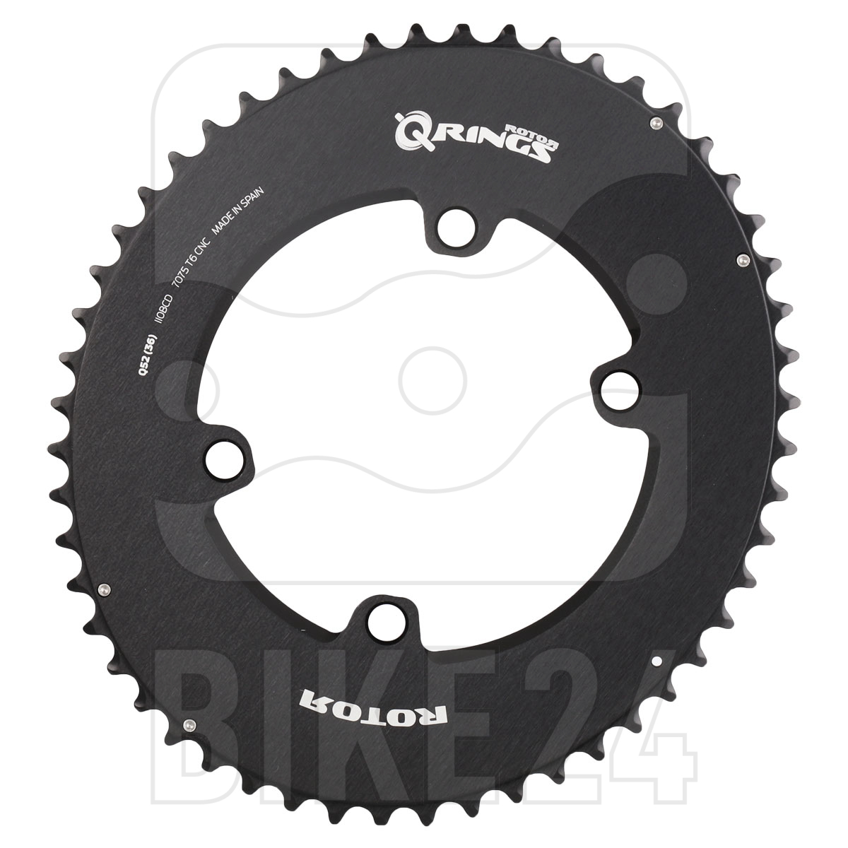 Productfoto van Rotor Q-Ring Outer Road Aero Chainring oval - BCD 110x4 - medium