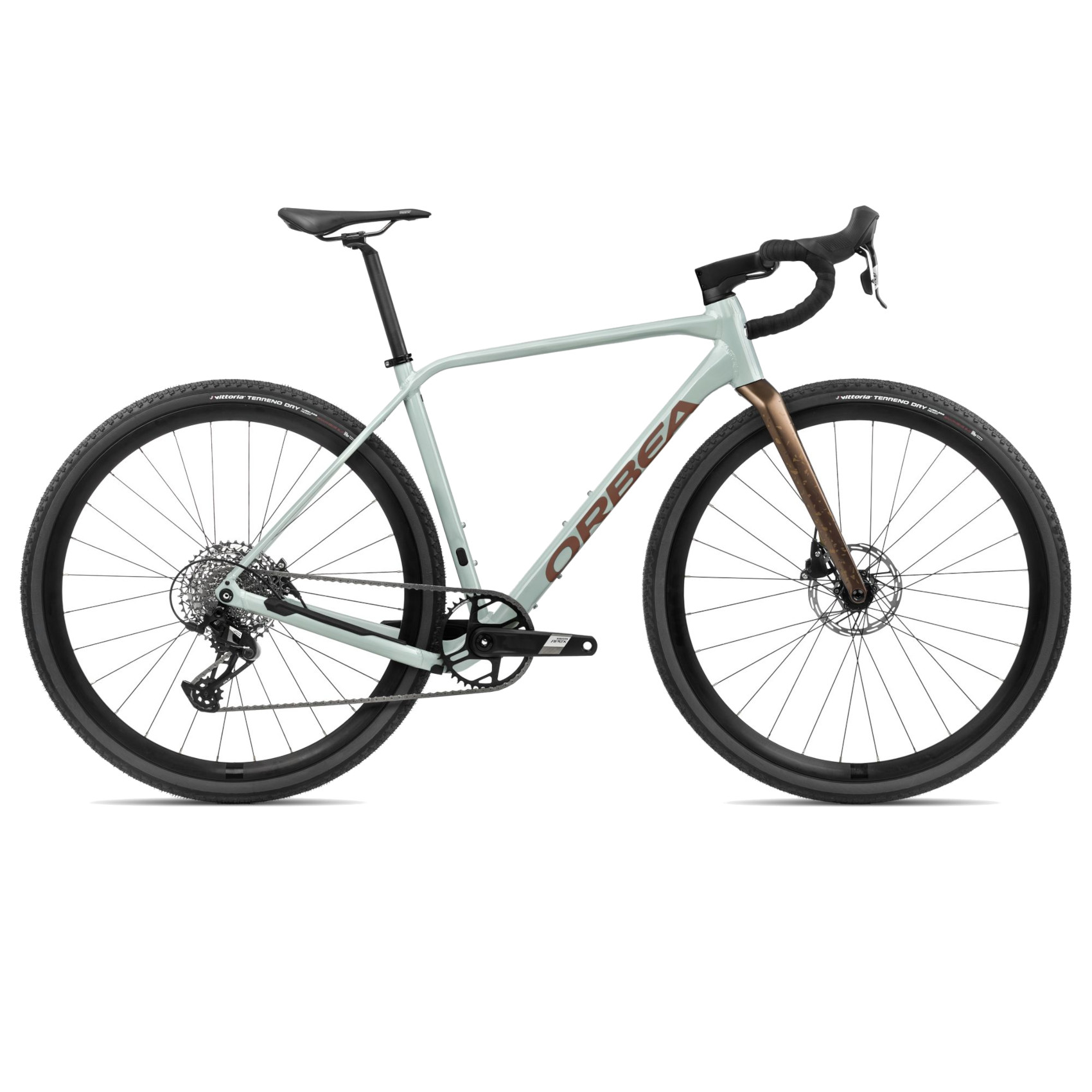 Productfoto van Orbea TERRA H41 1X - Apex XPLR Gravelbike - 2024 - Blue Stone (gloss) - Copper (matt)