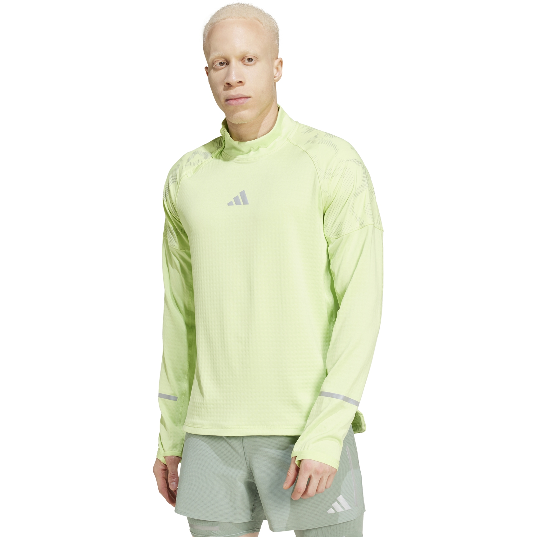 Picture of adidas Ultimate Hi-Vis 1/2-Zip Longsleeve Men - pulse lime JP3814