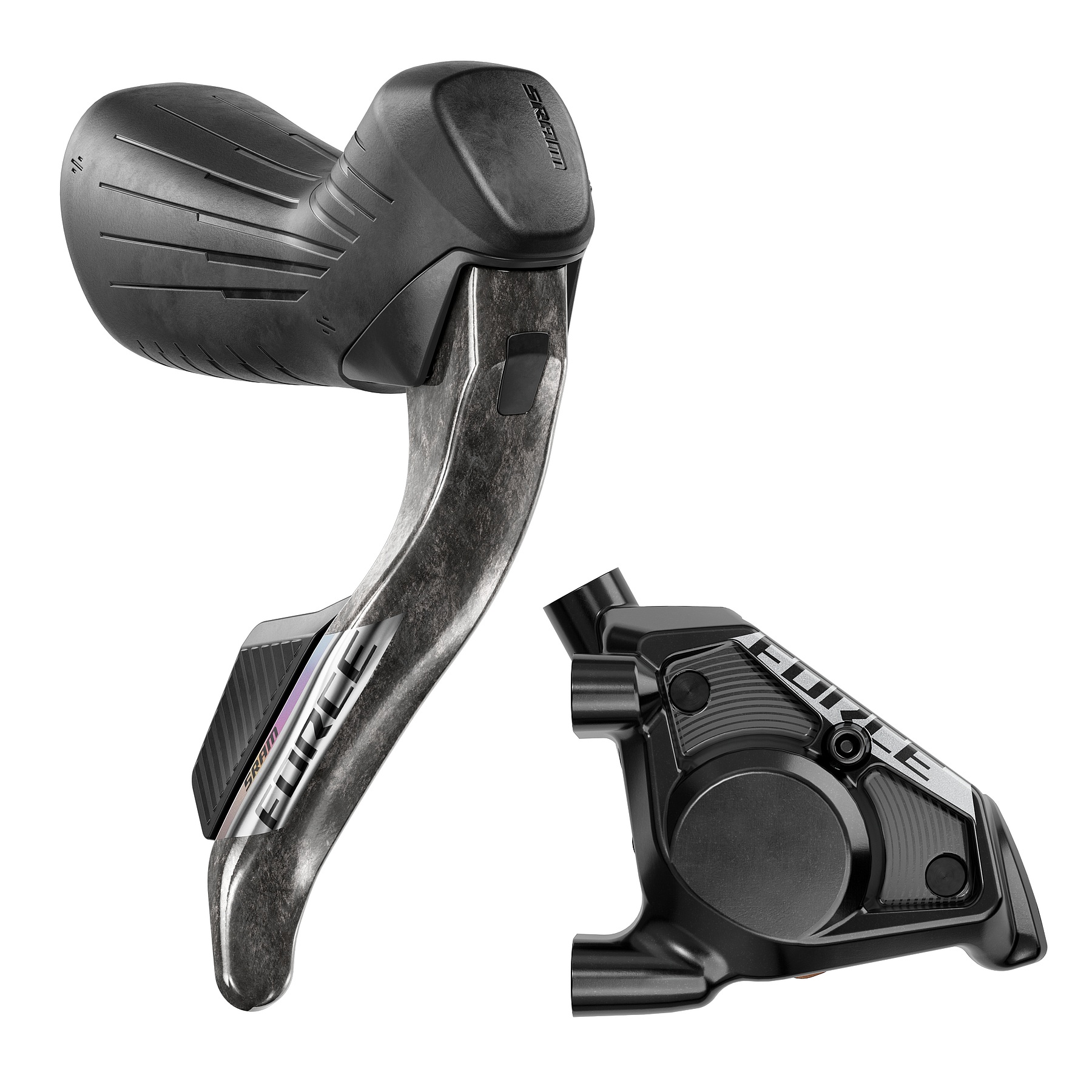 Produktbild von SRAM FORCE AXS HRD Brems-/Schalthebel + Hydraulische Scheibenbremse | Flat Mount | E1 - hinten | rechts