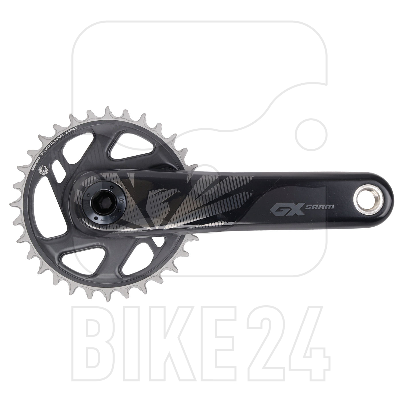Picture of SRAM GX Carbon Eagle Boost 148 DUB Crankset - Direct Mount 32 t. X-Sync - 11/12-speed - Lunar Grey