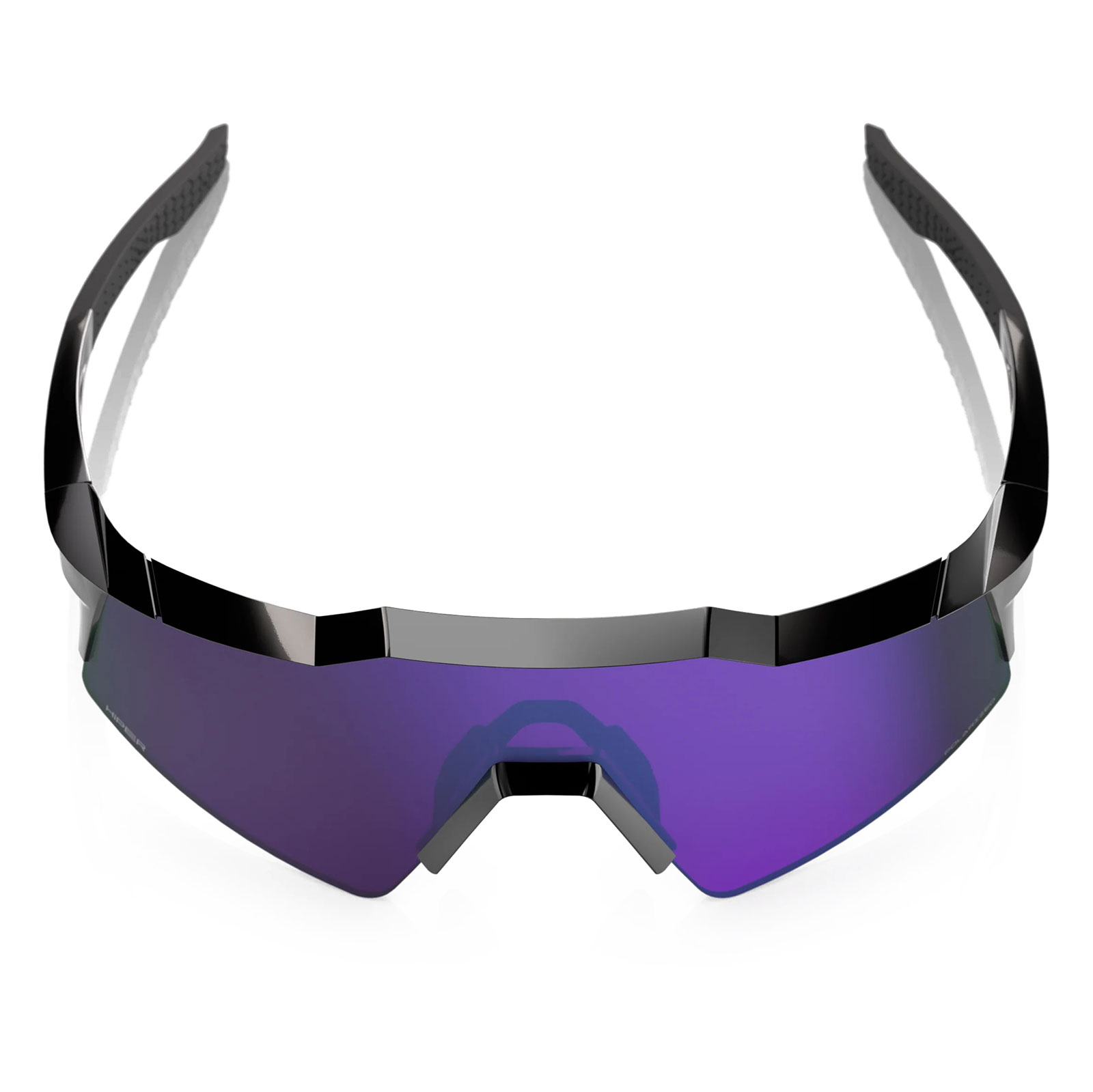 100% Speedcraft SL Polarized Glasses - Polished Black - HiPER
