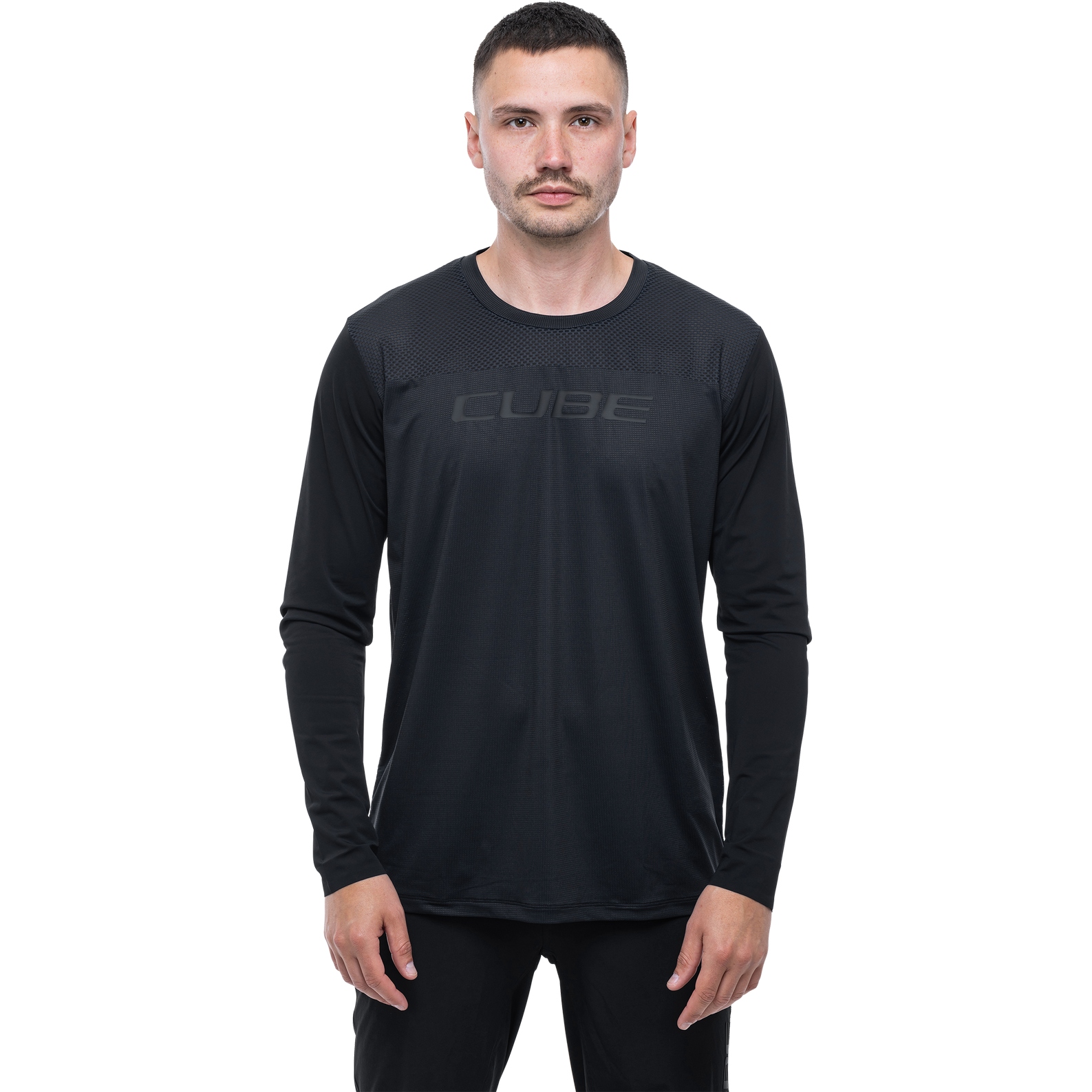 Picture of CUBE VERTEX PRO Round Neck Jersey Longsleeve Men - black