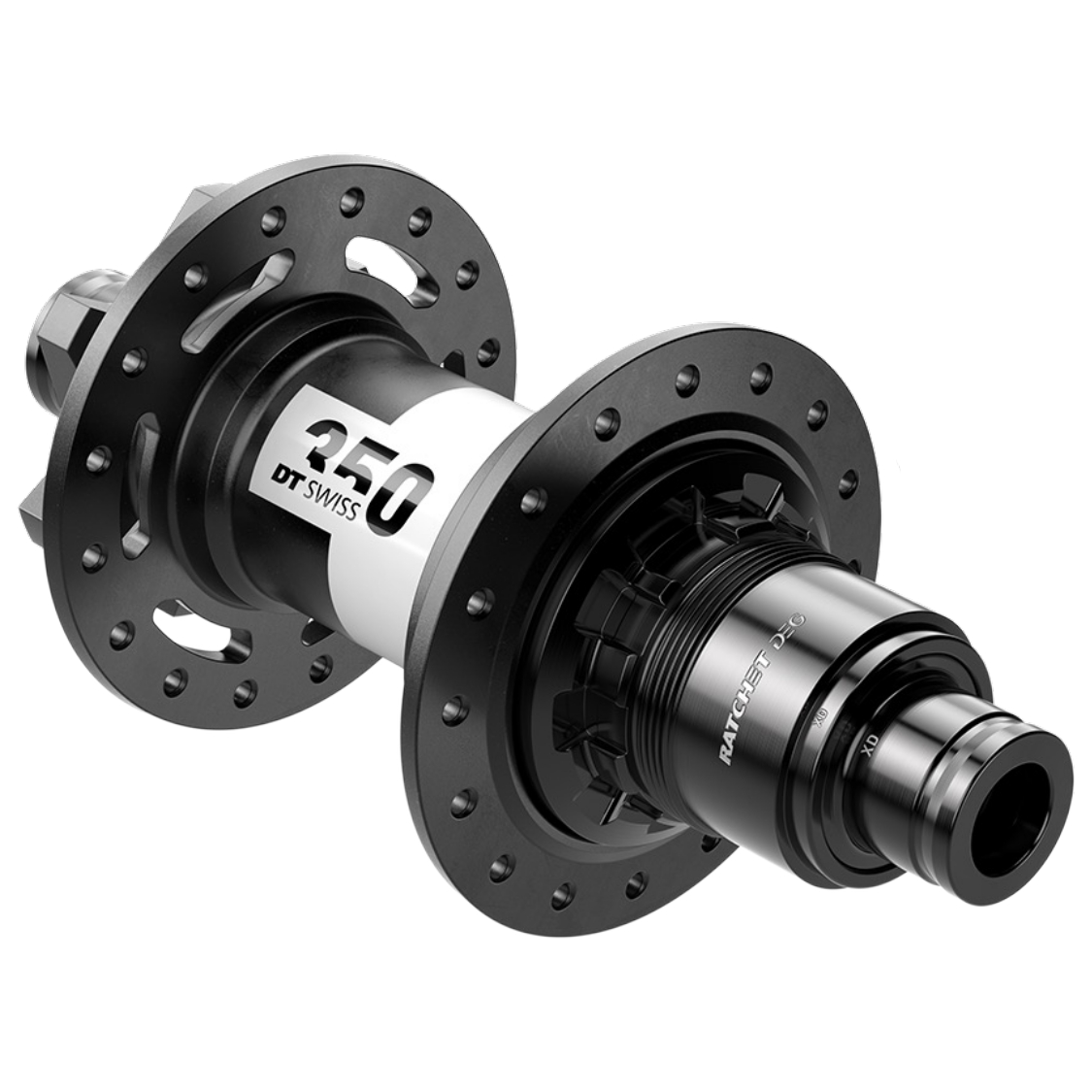Produktbild von DT Swiss 350 Hinterradnabe - Classic | 6-Loch | Ratchet DEG 72 | 12x148mm Boost - XD