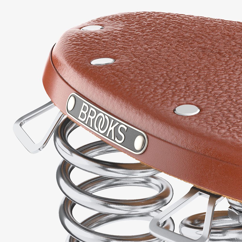 Brooks B66 Bend Leather Saddle - honey | BIKE24