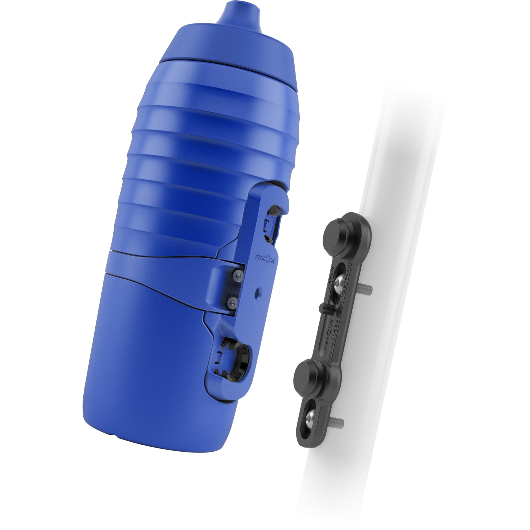 Produktbild von Fidlock x KEEGO Bottle Twist Set Trinkflasche 600 ml + Bike Base Halterung - blau