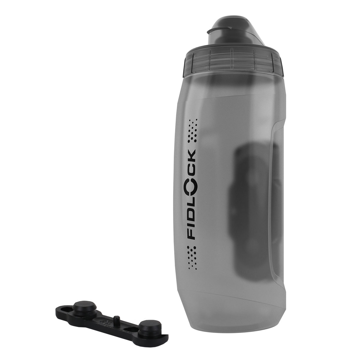 Produktbild von Fidlock Bottle Twist Set Trinkflasche 590 ml + Bike Base Halterung - Sonderangebot - transparent schwarz