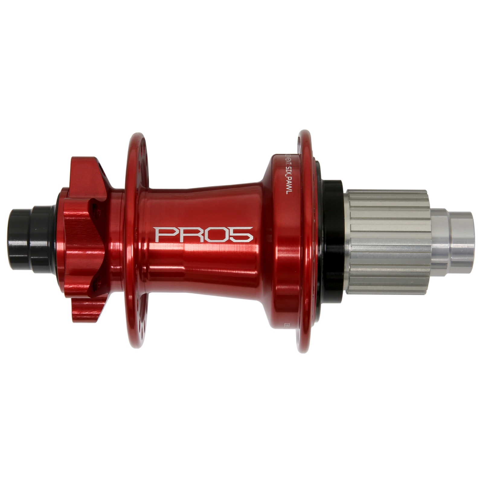 Productfoto van Hope Pro 5 Achterwielnaaf - 6-Bolt - 12x142mm | Shimano Micro Spline - rood