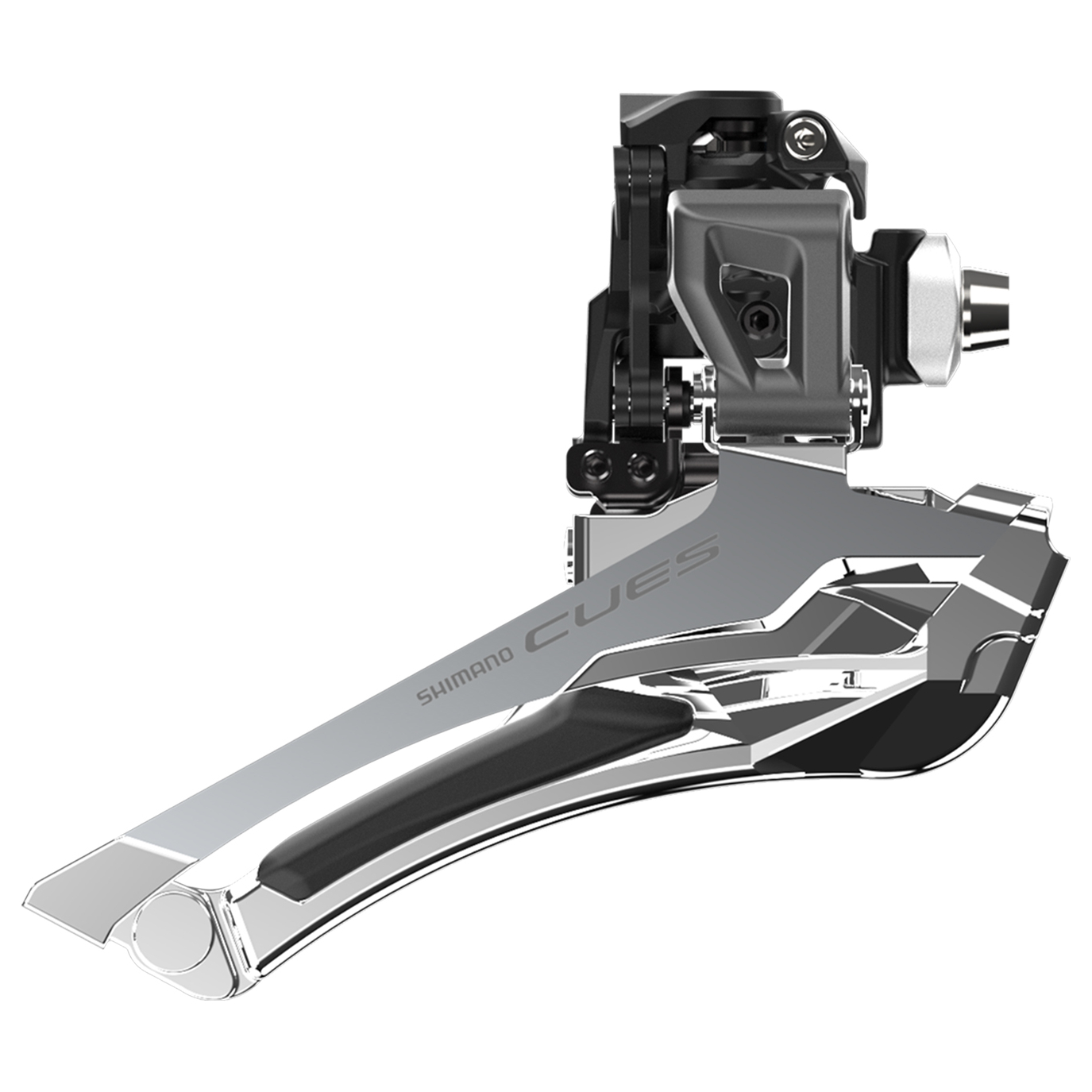 Передний переключатель Shimano CUES FD-U6030 с переключением вниз | 2x9/10 скоростей | С фиксацией (F)