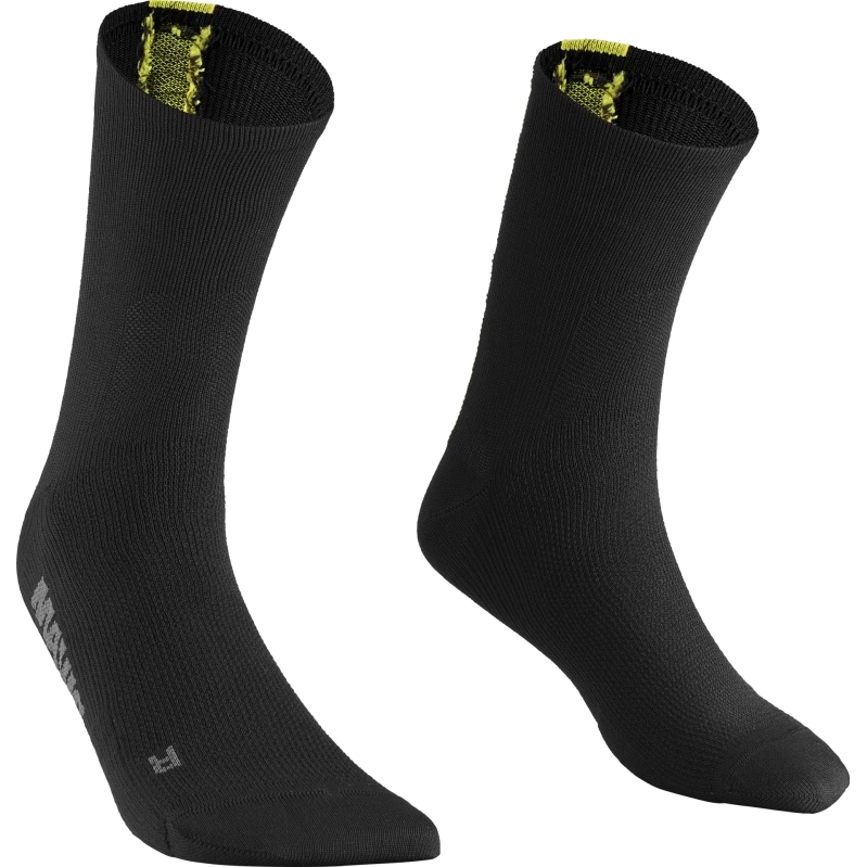 Носки для езды на велосипеде Mavic Essential Mid - черные