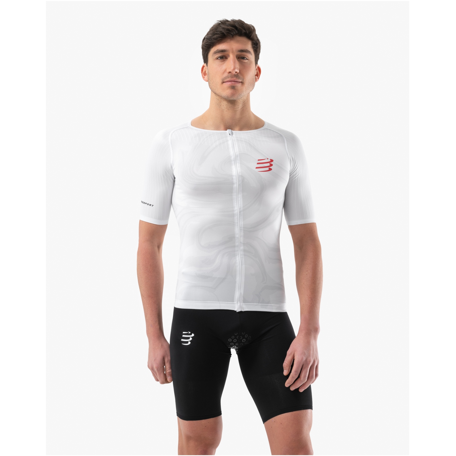Compressport Tri Postural Aero Short Sleeve Top Men - white