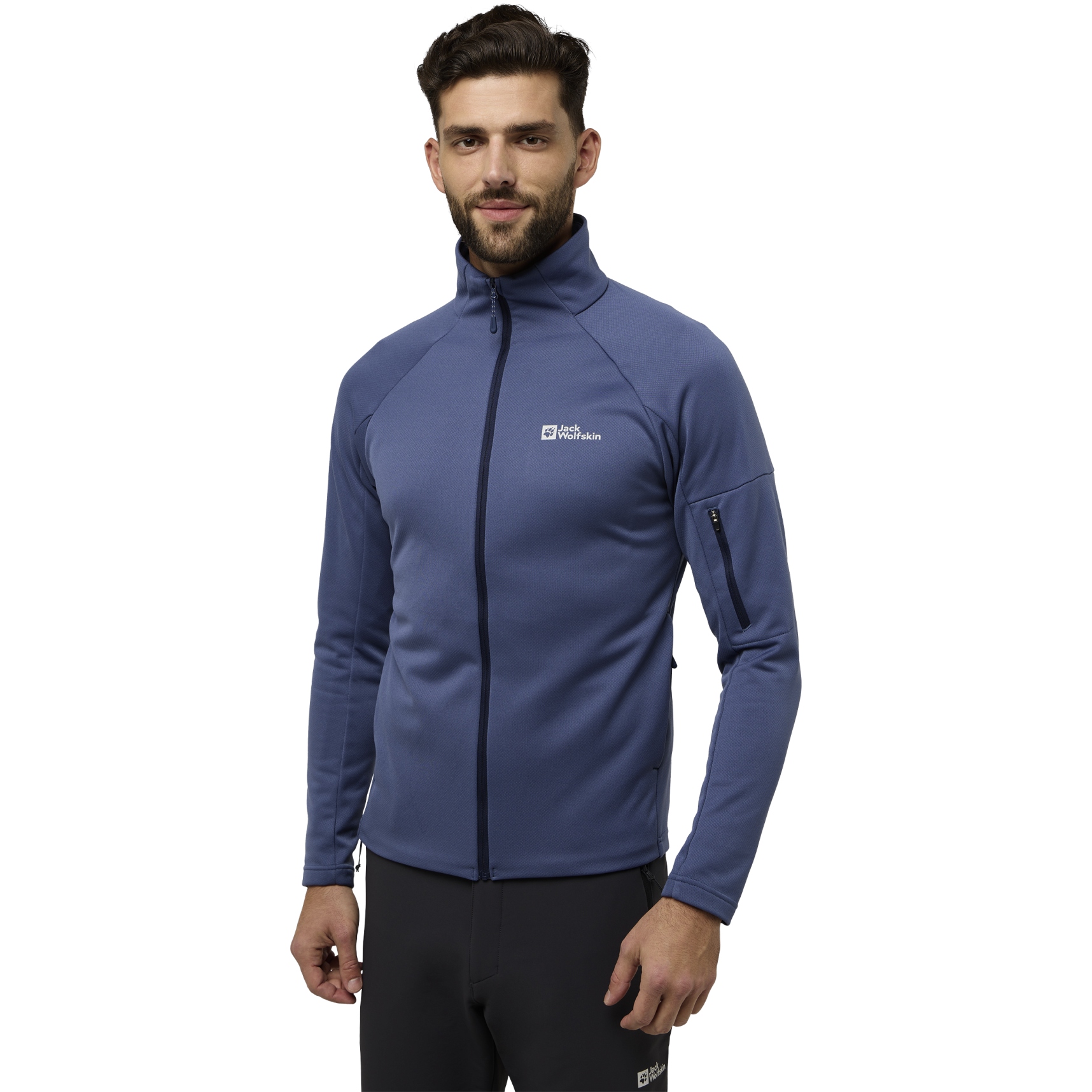 Image of Jack Wolfskin Alpgrat Full Zip Jacket Men - nature blue