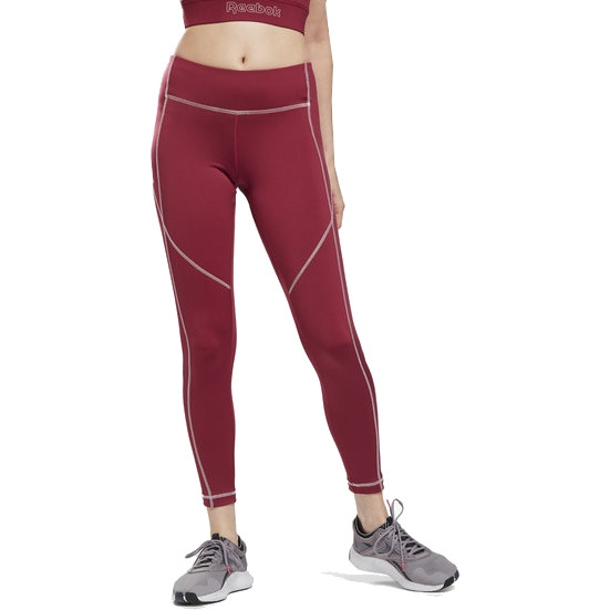 Bild von Reebok Workout Ready Big Logo Training Tights Damen - punch berry