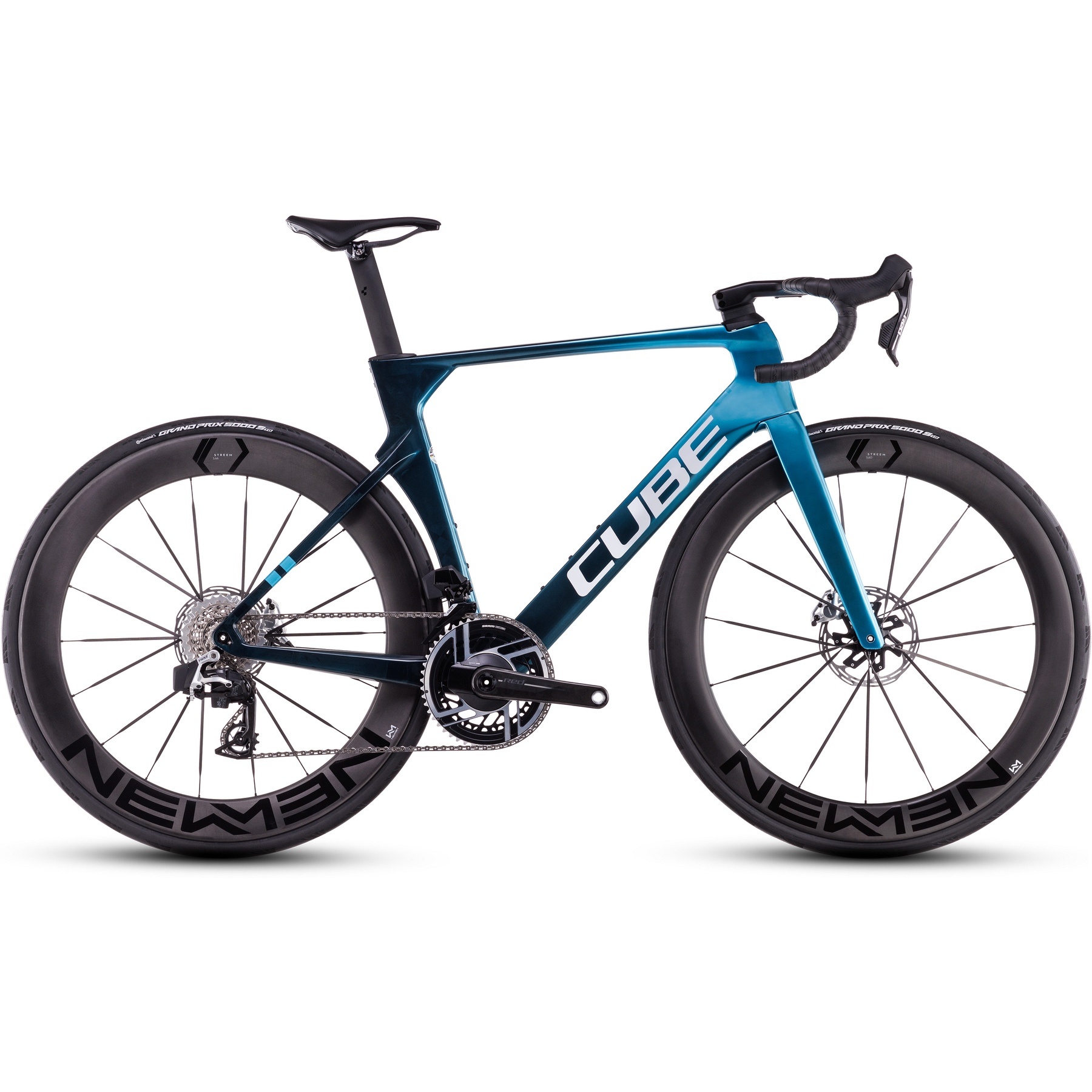 CUBE LITENING AERO C 68X SLX Carbon Roadbike 2025 chromeblue liquidblue