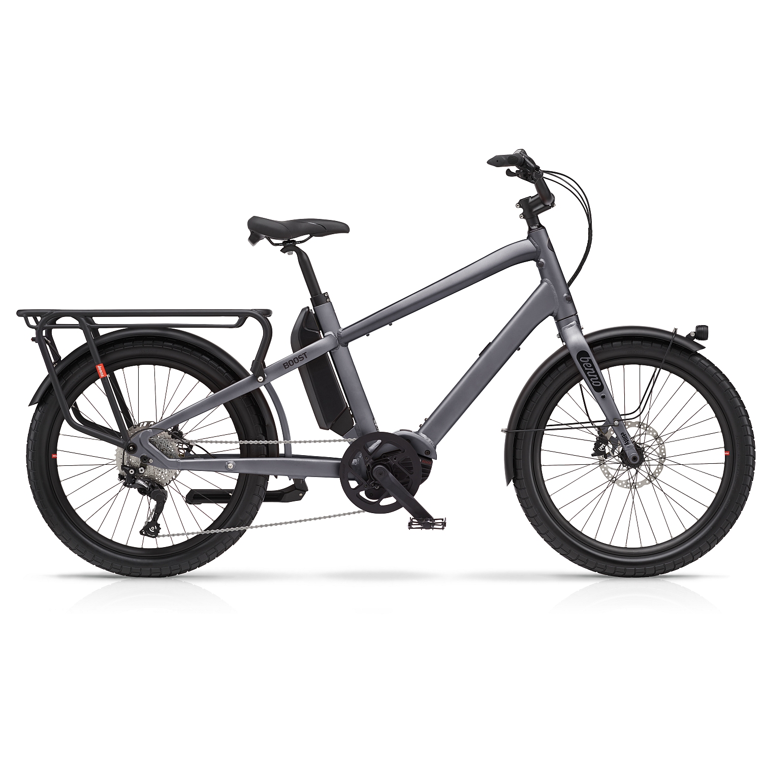 Productfoto van Benno Bikes BOOST E 10D CX - 24&quot; Bakfiets E-Bike - 2025 - Anthracite Gray