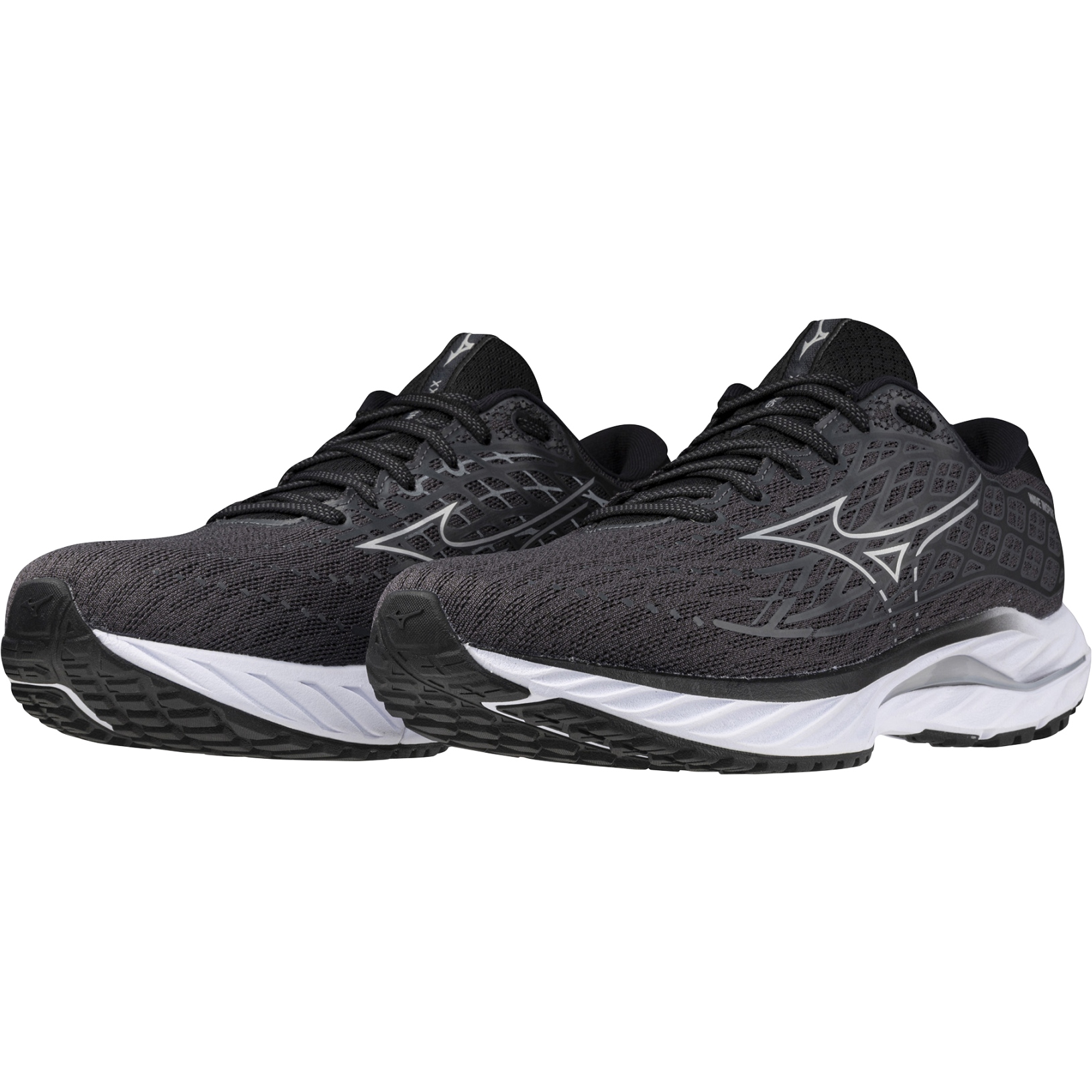 Picture of Mizuno Wave Inspire 20 Wide Running Shoes Men - Ebony / White / Black