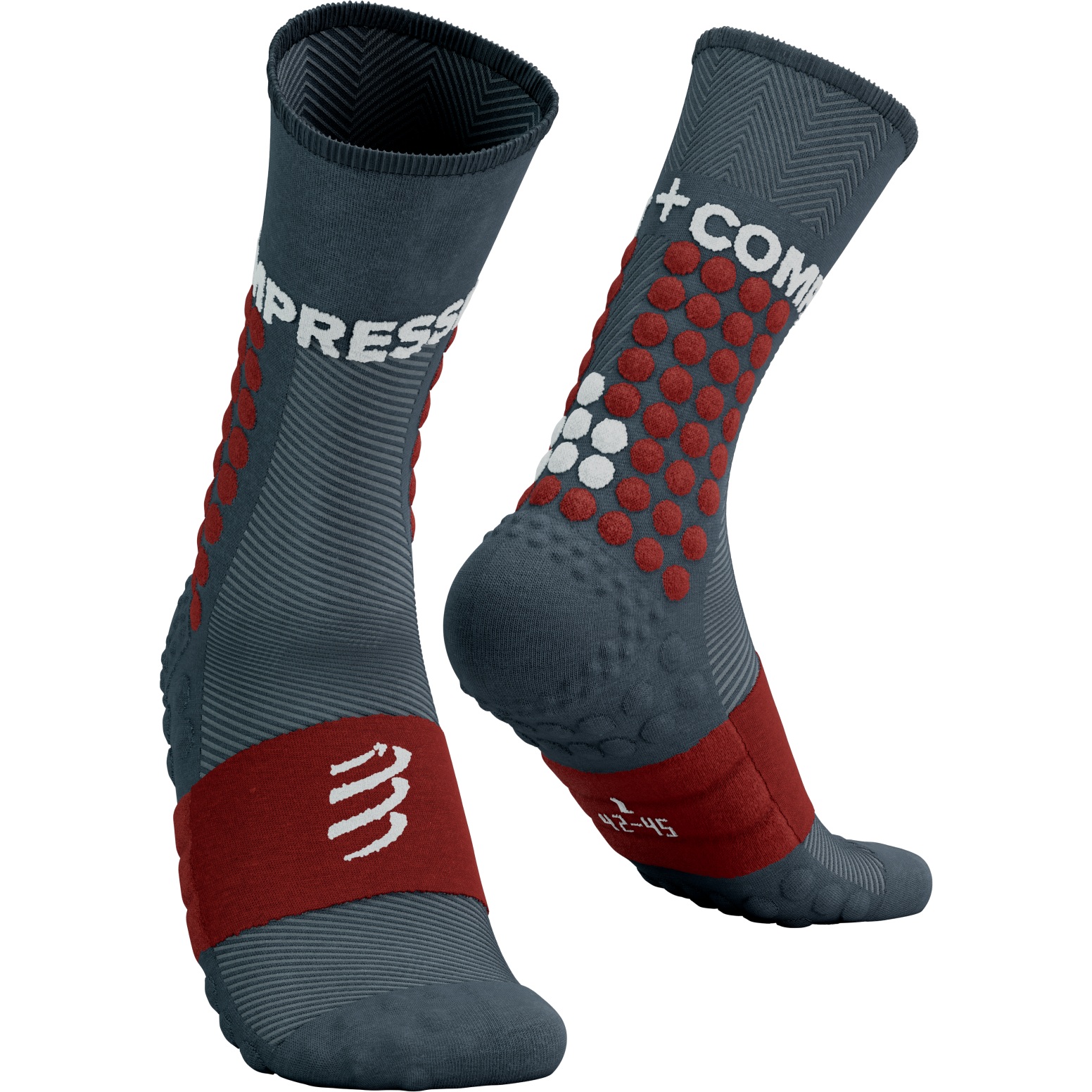 Compressport Ultra Trail Compression Socks Trail Capsule 2023 iron gate/rust/white