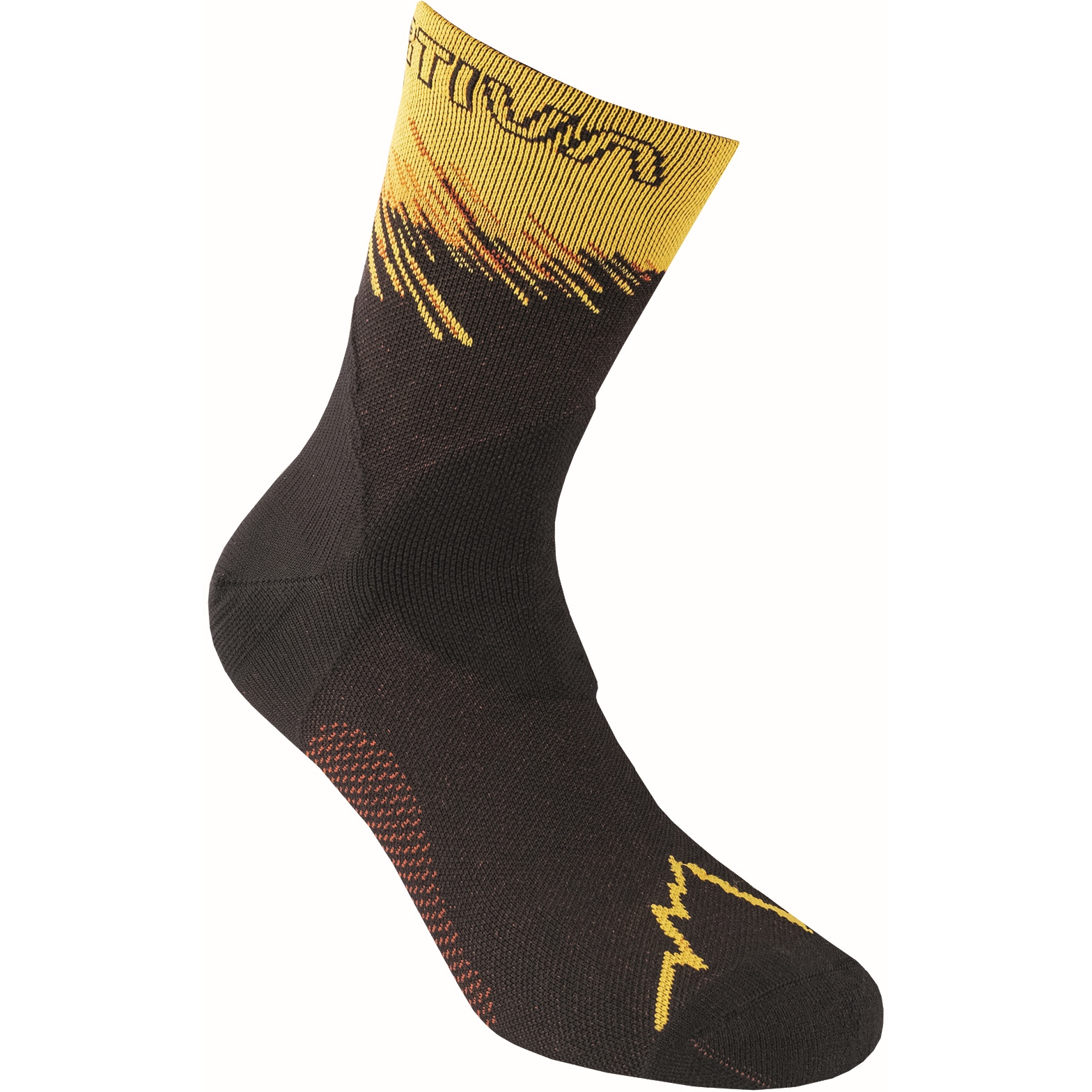 Picture of La Sportiva Ultra Running Socks - Black/Yellow