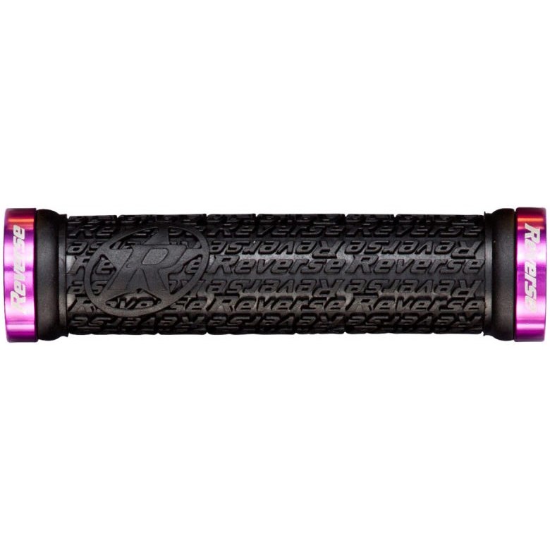 Produktbild von Reverse Components Stamp Lock On Griffe - 30mm - schwarz / violett