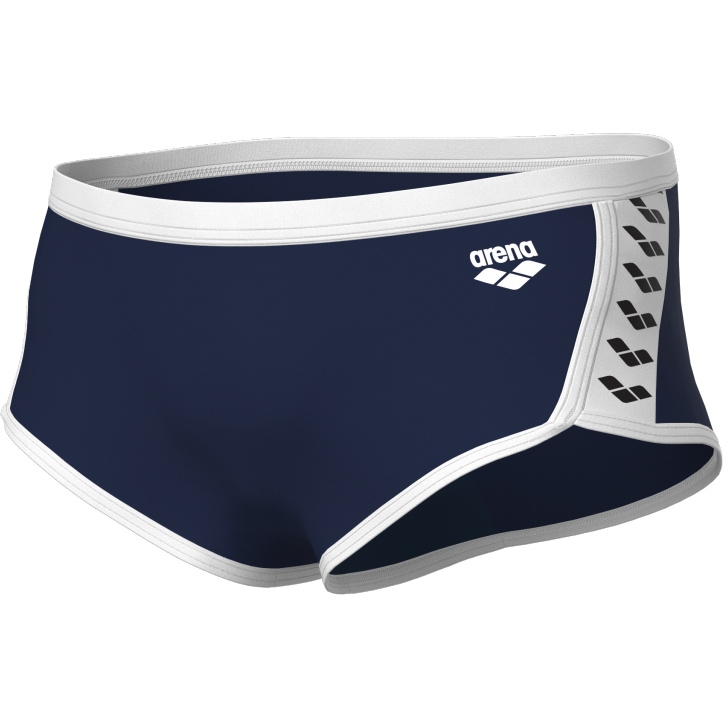 Picture of arena Performance Icons Solid Low-Waist Swim Shorts Men - Navy/White
