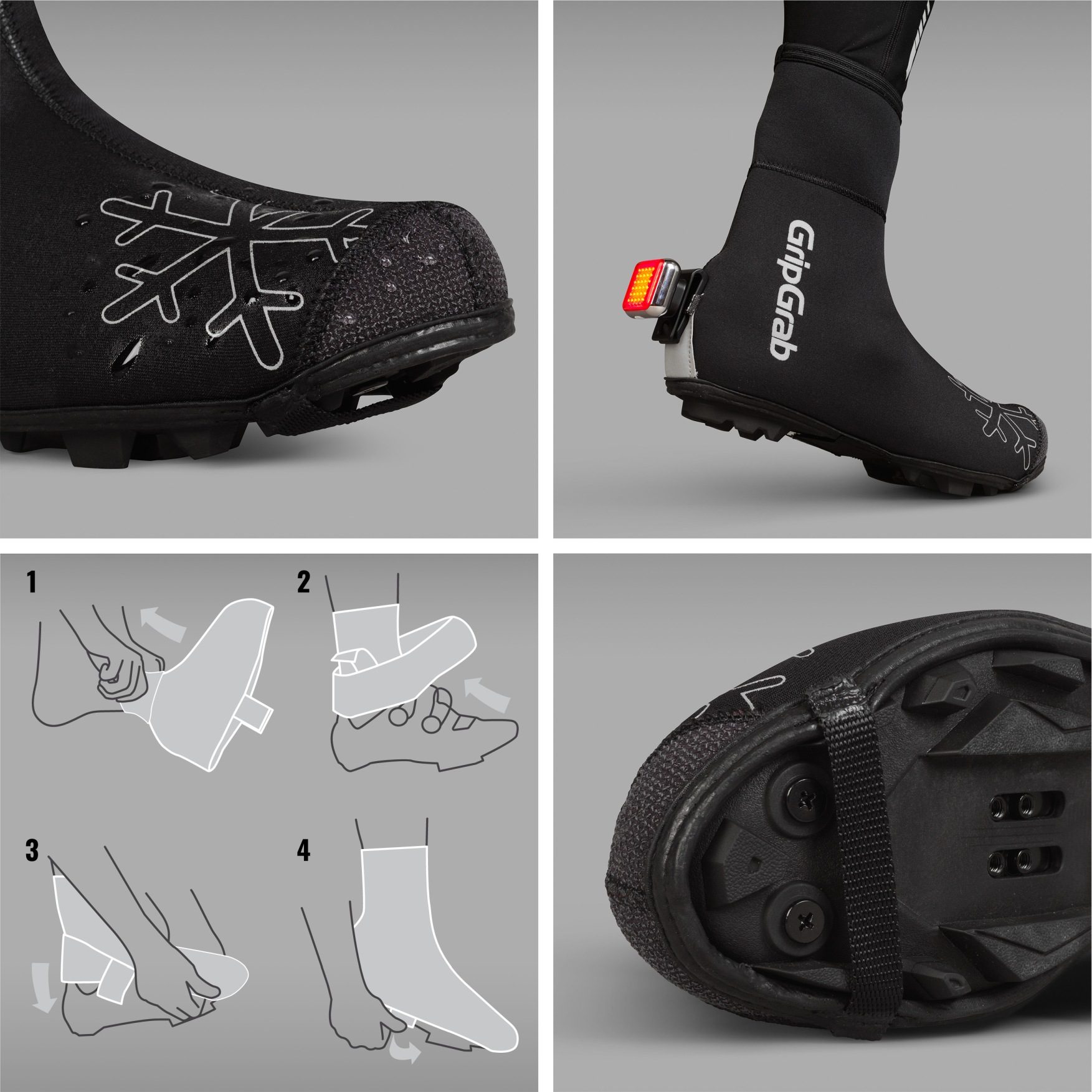 GripGrab Couvre-Chaussures Imperméables Hiver MTB/CX Arctic X