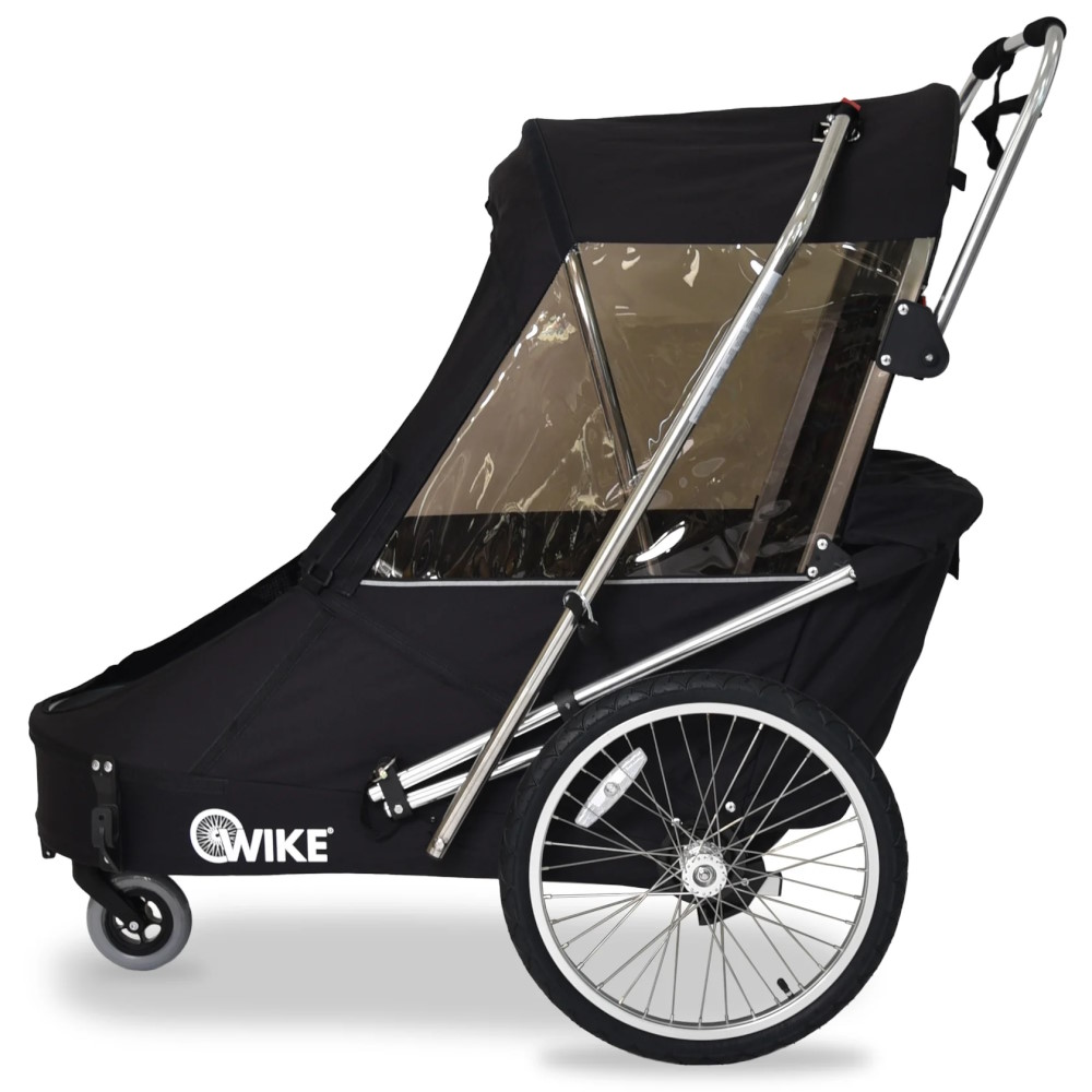 Produktbild von Wike Special Needs Fahrradanhänger - Inkl. Kinderwagen und Jogging-Set - schwarz