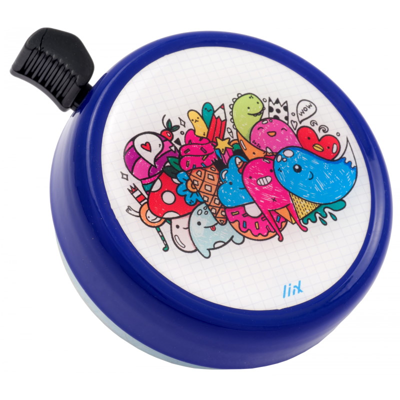 Produktbild von Liix Big Colour Bell Fahrradklingel - Cute Monster Blue