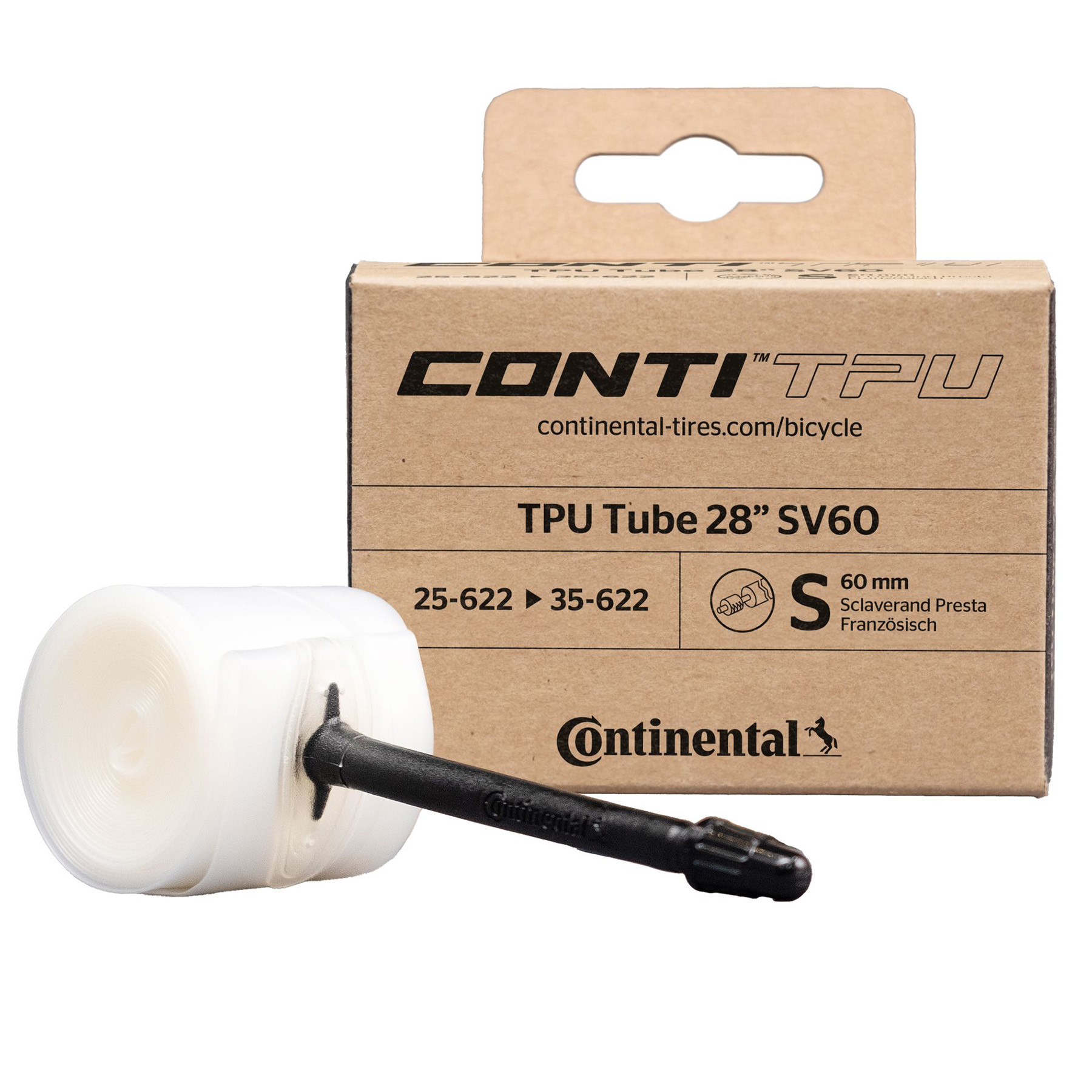 Productfoto van Continental TPU Binnenband - 25/35-622 | Presta 60mm