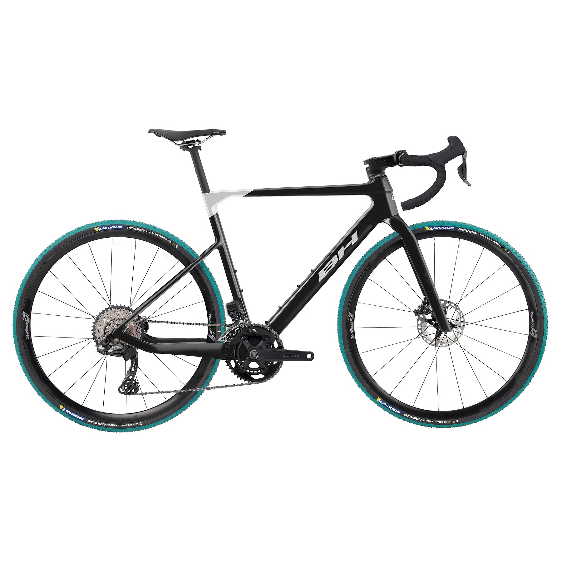 Photo produit de BH Bikes Vélo de Cyclo-Cross Carbone - RX TEAM 5.0 - 2025 - black light grey / light grey