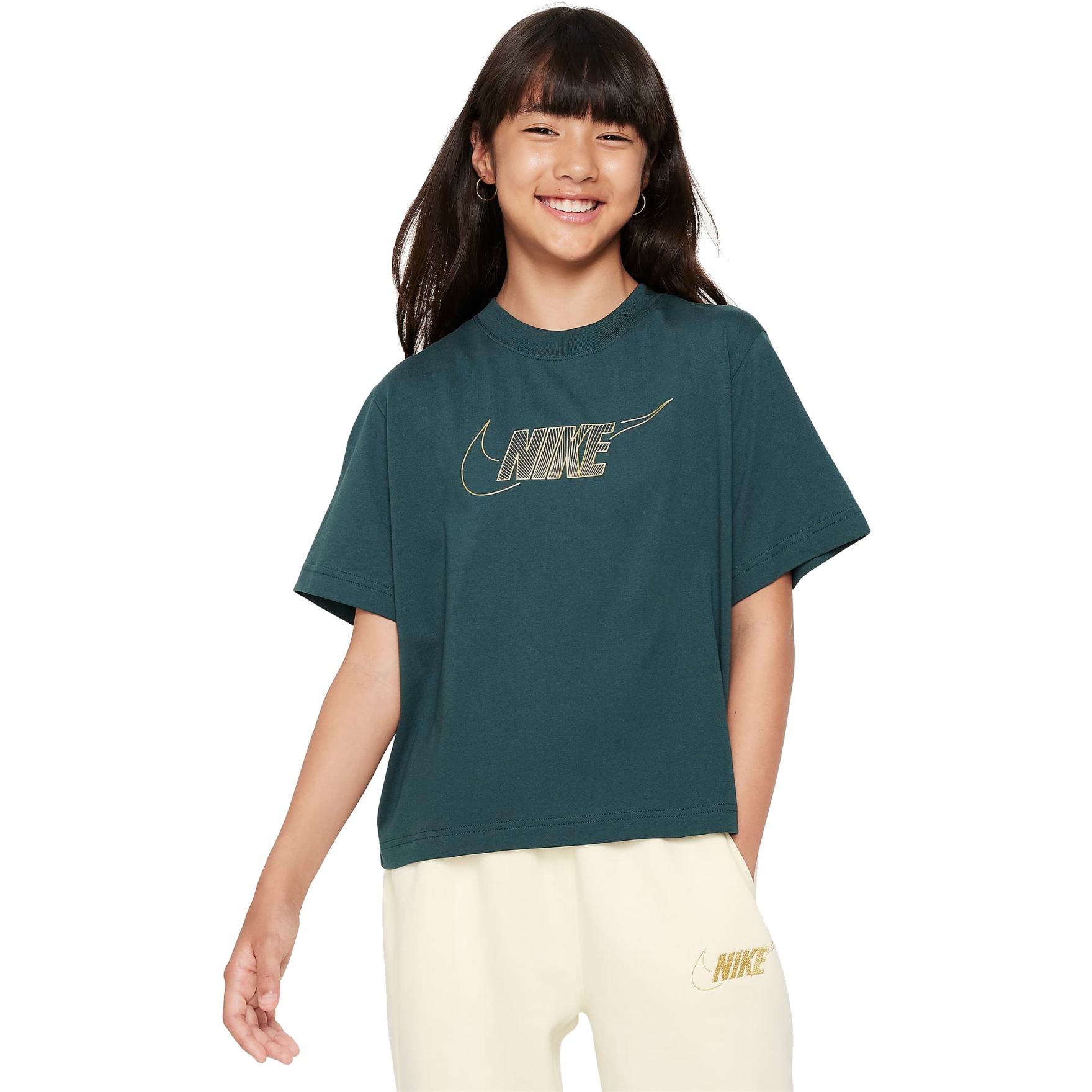 Produktbild von Nike Sportswear Boxy T-Shirt Kinder - deep jungle FJ6785-328