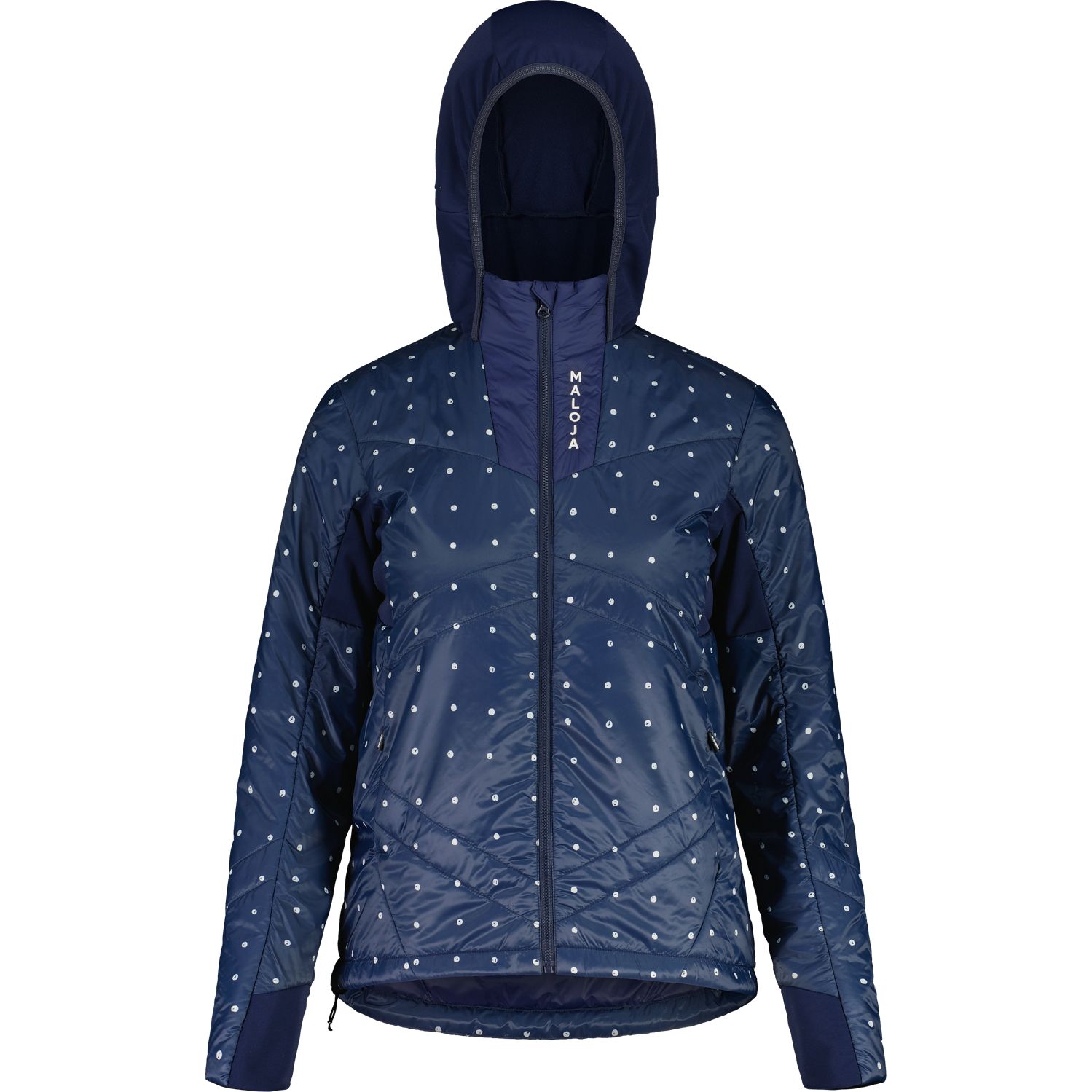 Productfoto van Maloja TrevisoM. Nordic Puffer Jas Dames - night sky bubbledots 8896