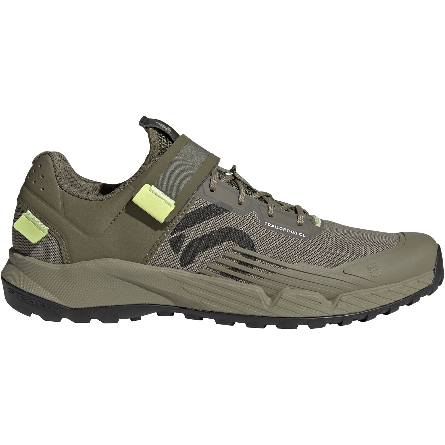 Picture of Five Ten Trailcross Clip-In Mountain Bike Shoes - Orbit Green / Carbon / Pulse Lime